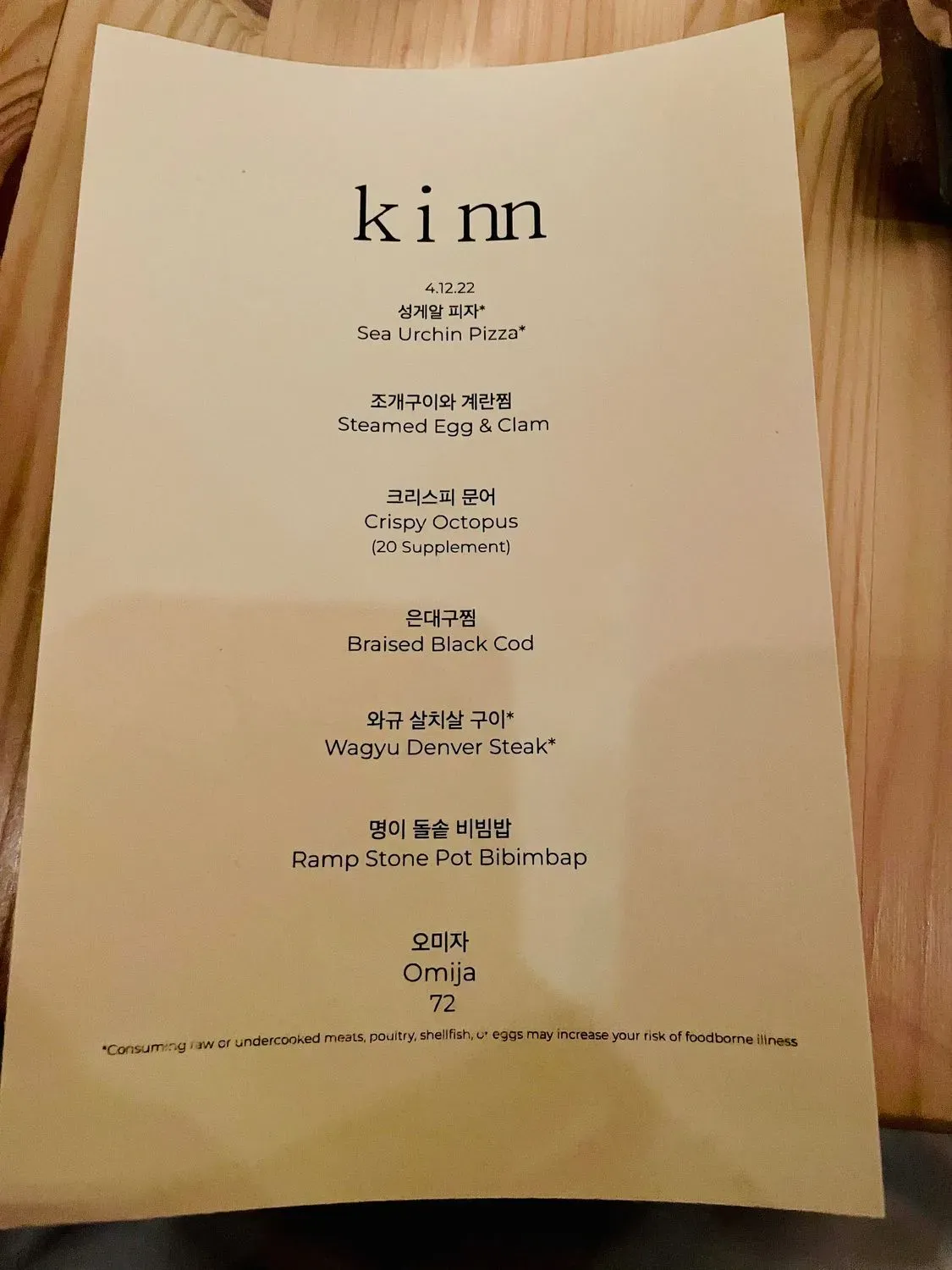 Menu 4