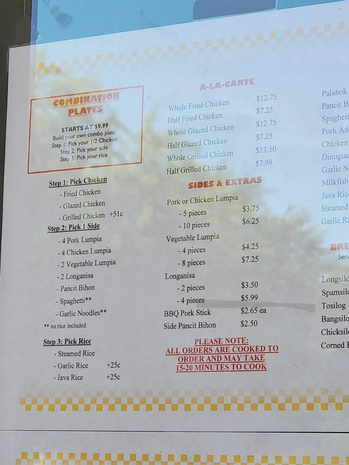 Menu 5