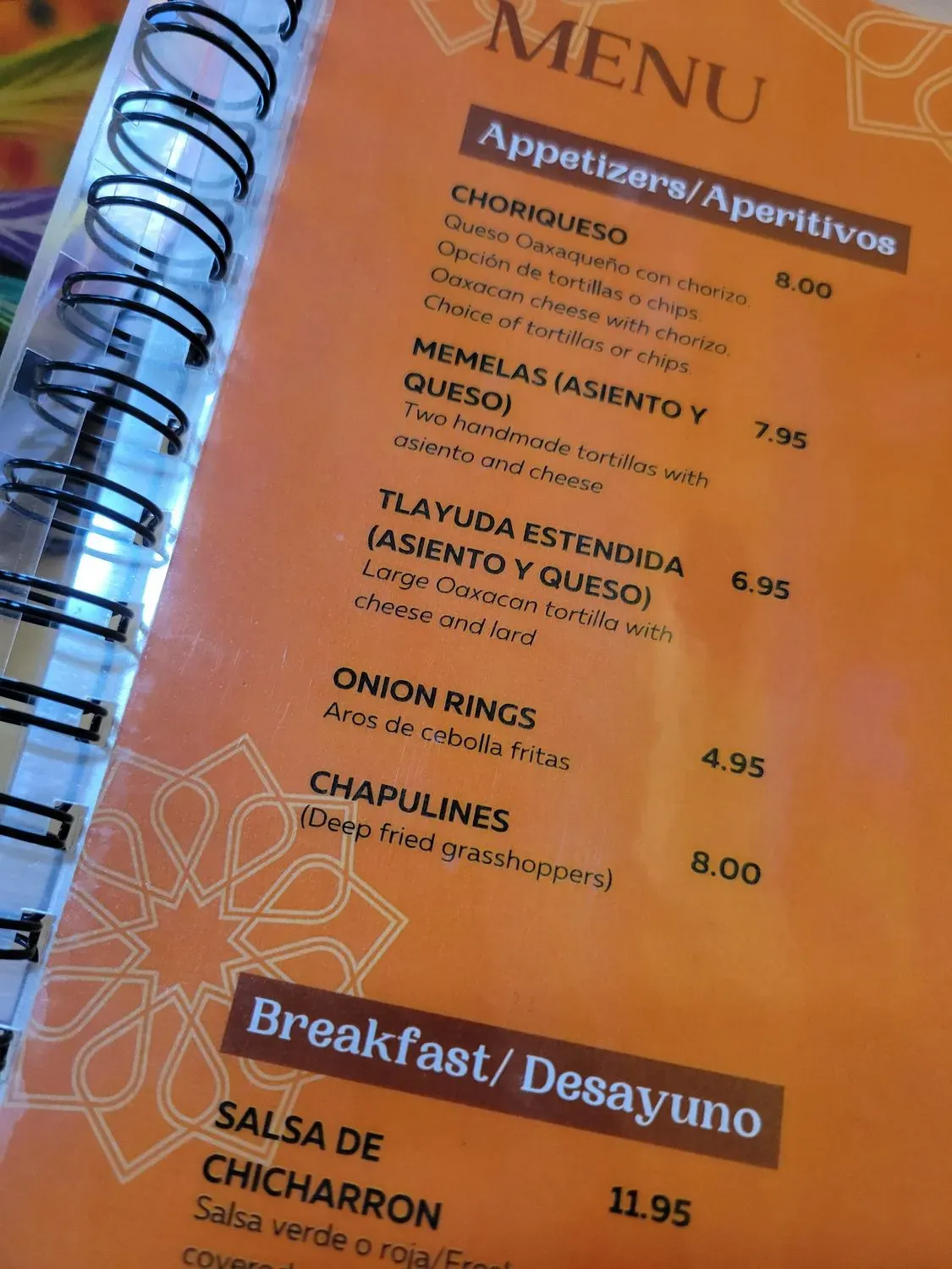 Menu 6