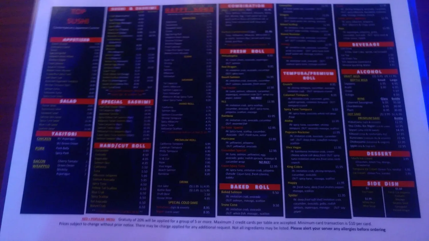 Menu 3