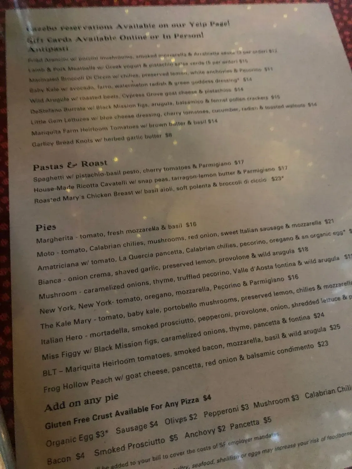 Menu 4