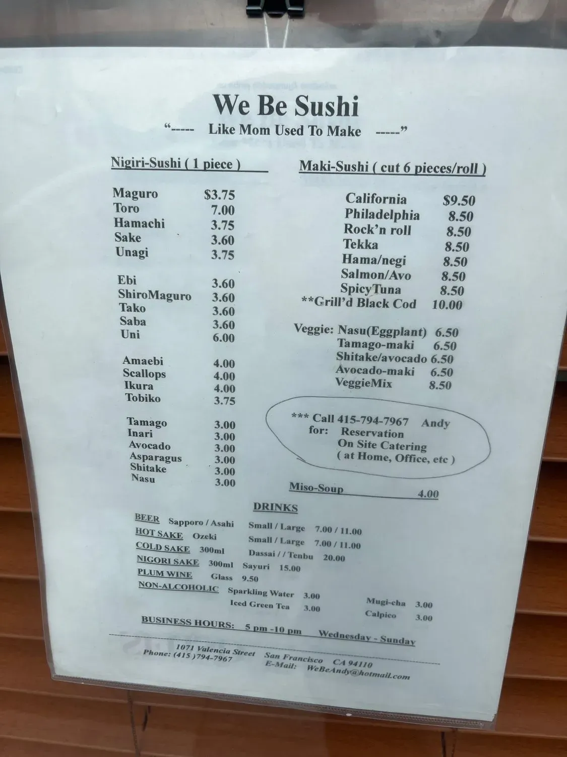 Menu 2