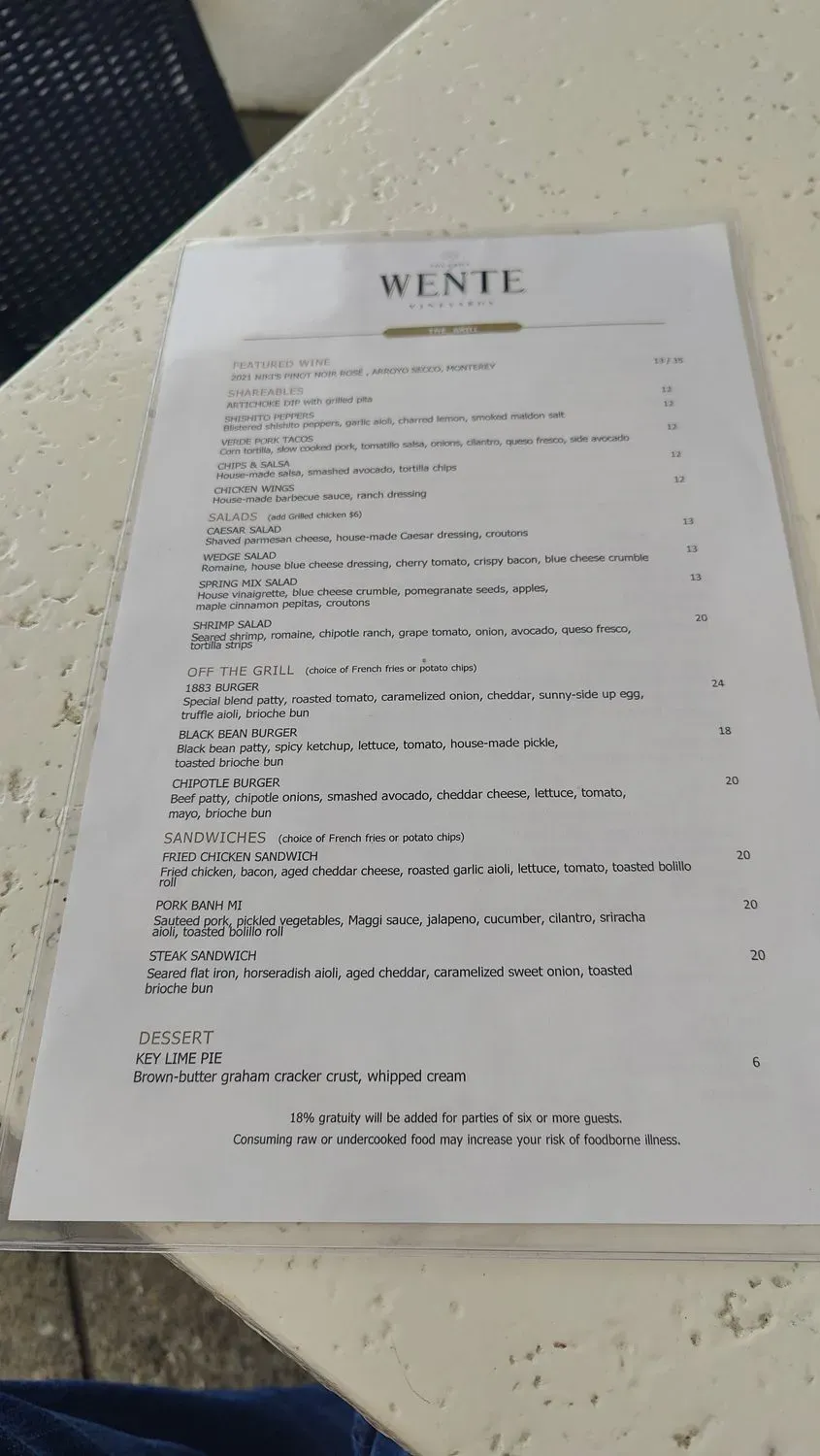 Menu 5