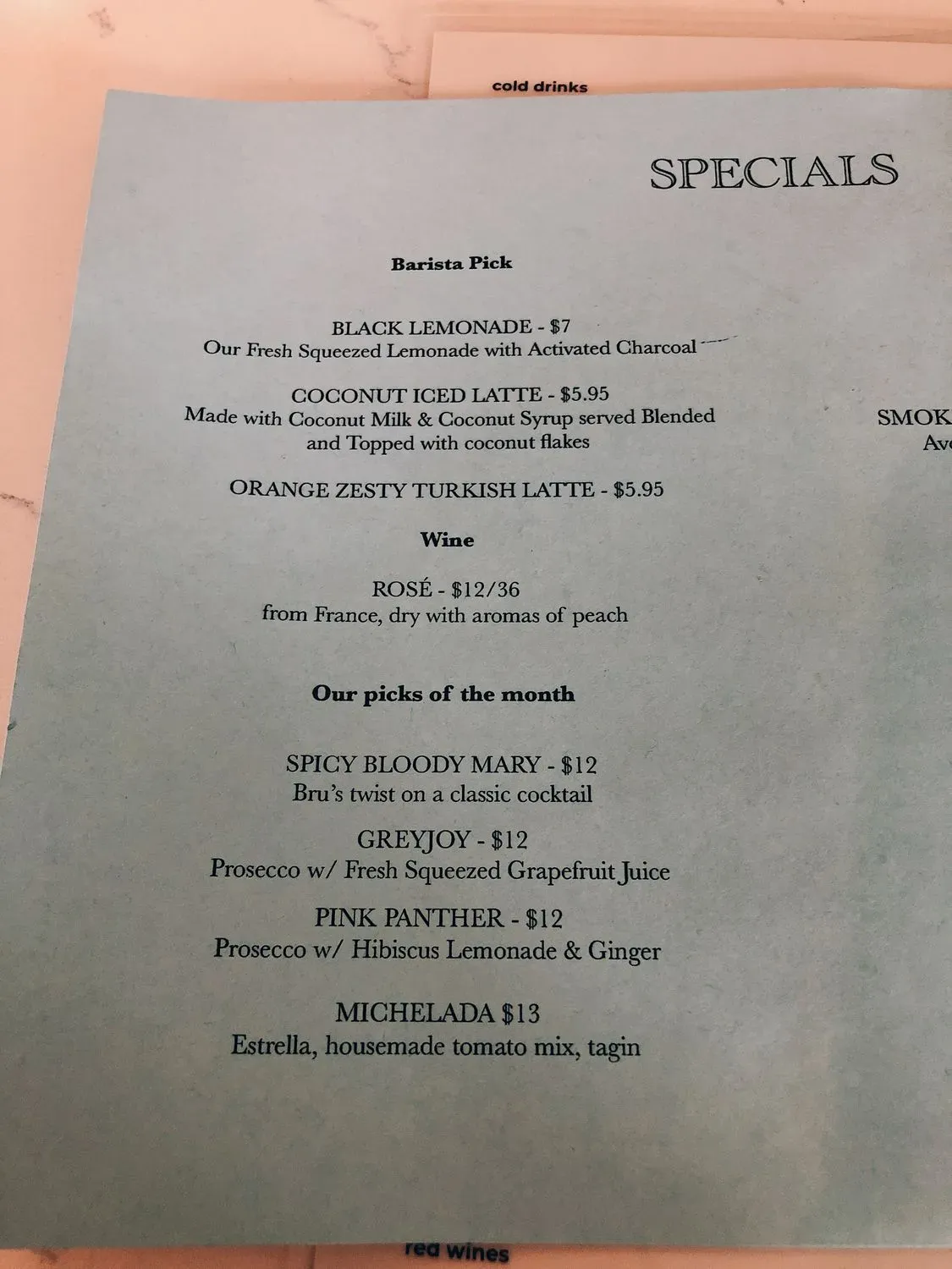 Menu 5