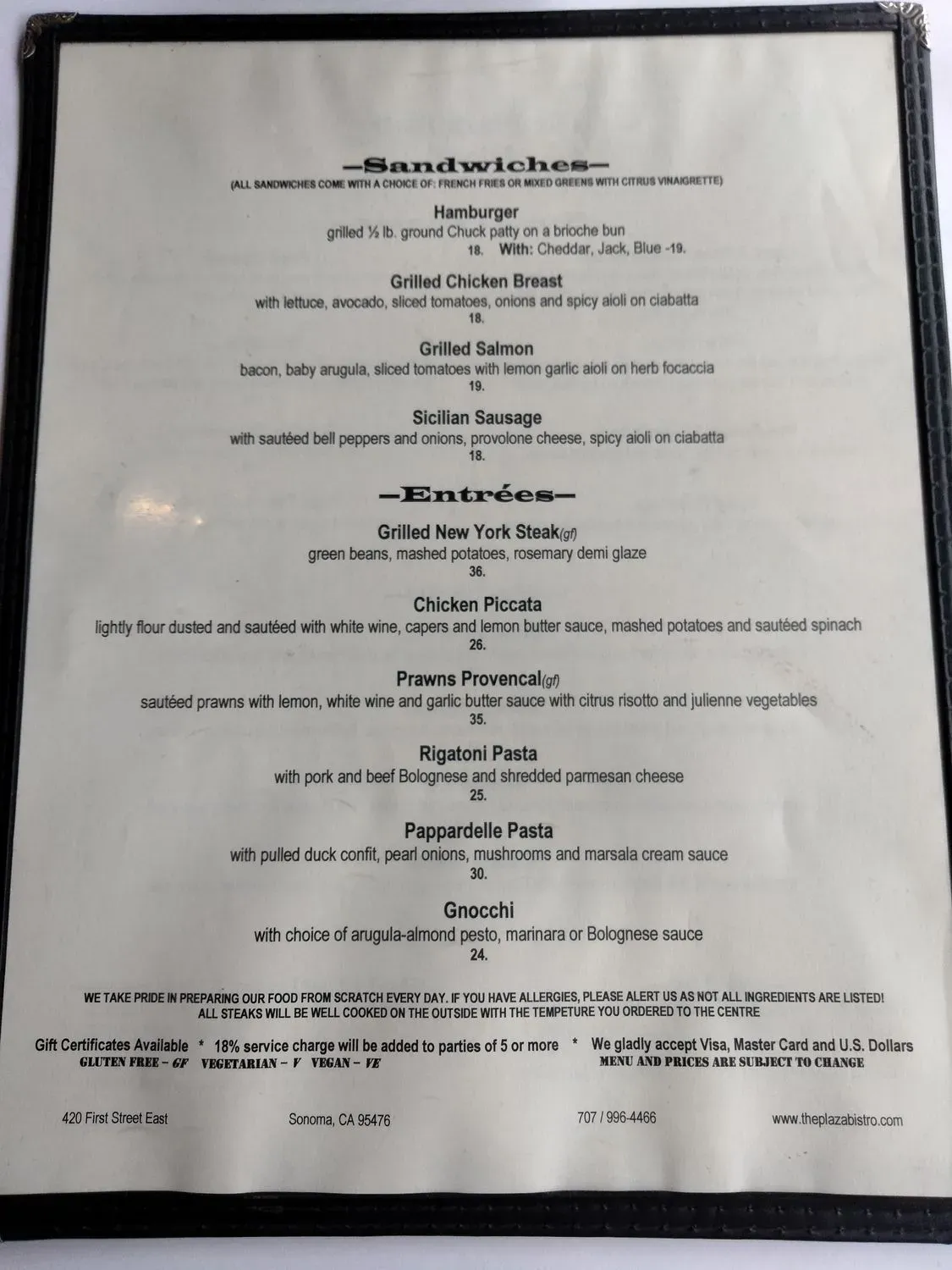 Menu 5