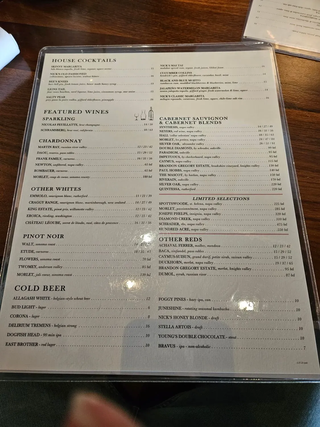 Menu 4