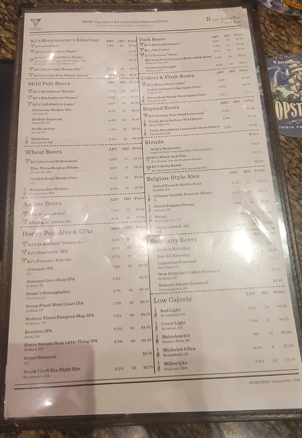 Menu 5