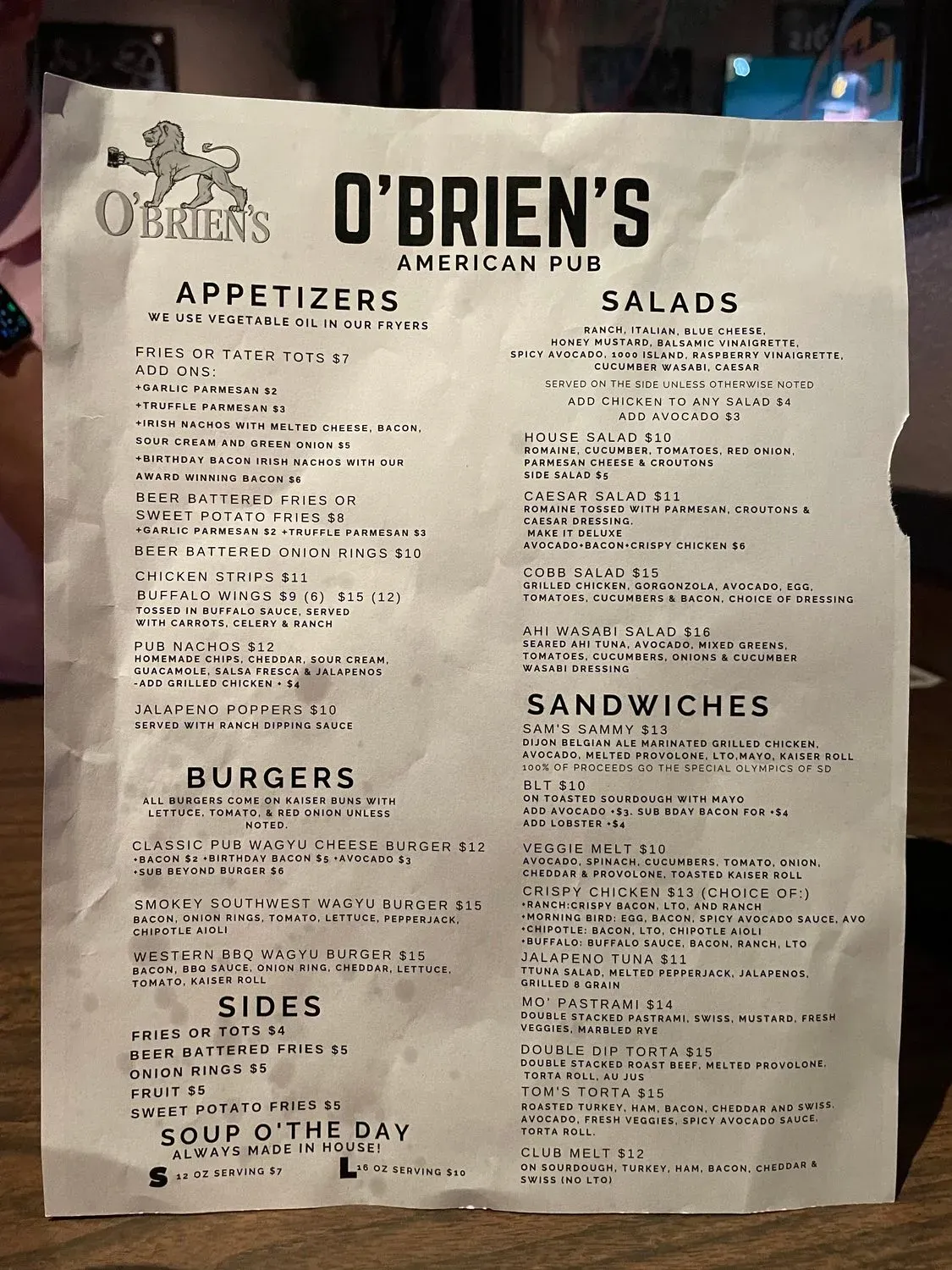 Menu 1