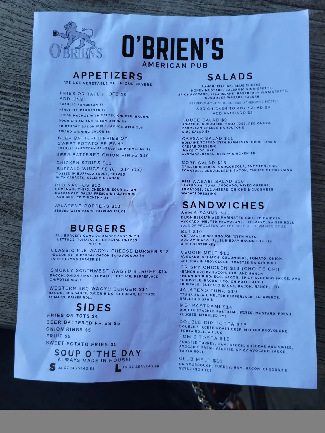 Menu 2