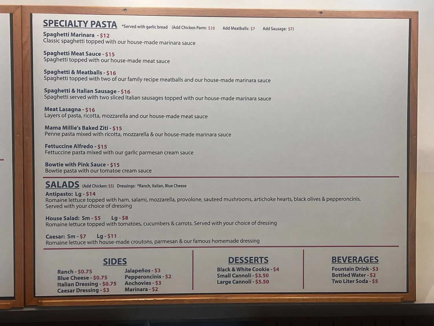 Menu 1