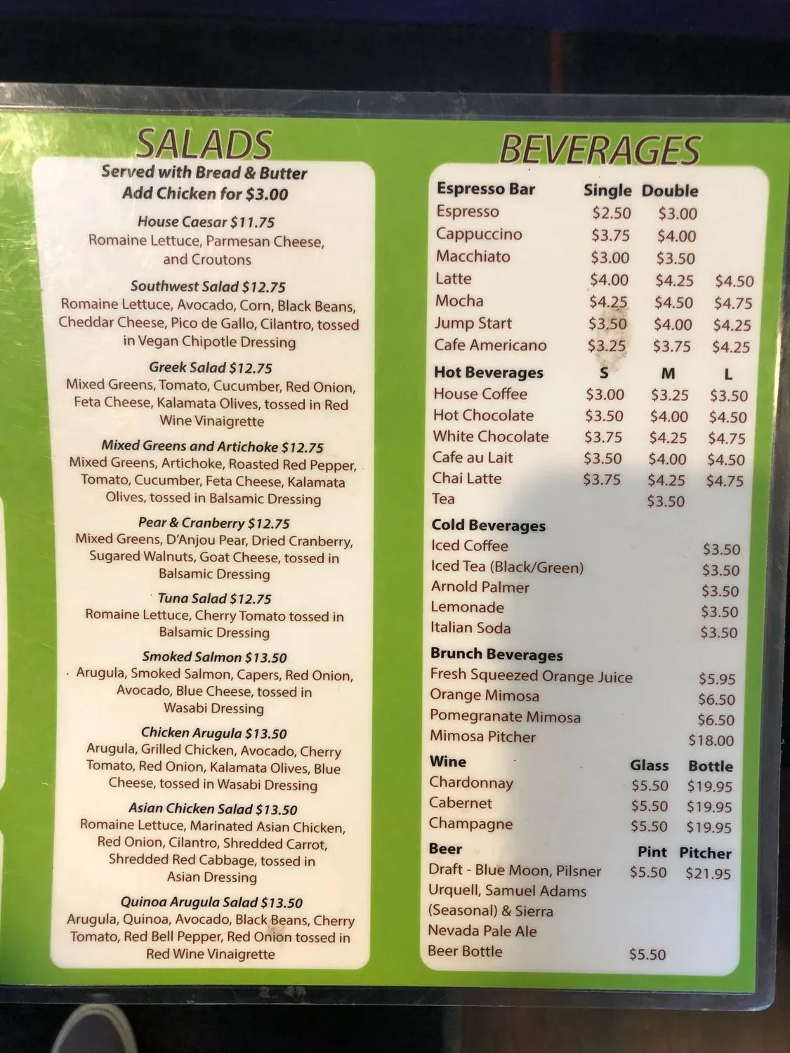 Menu 2