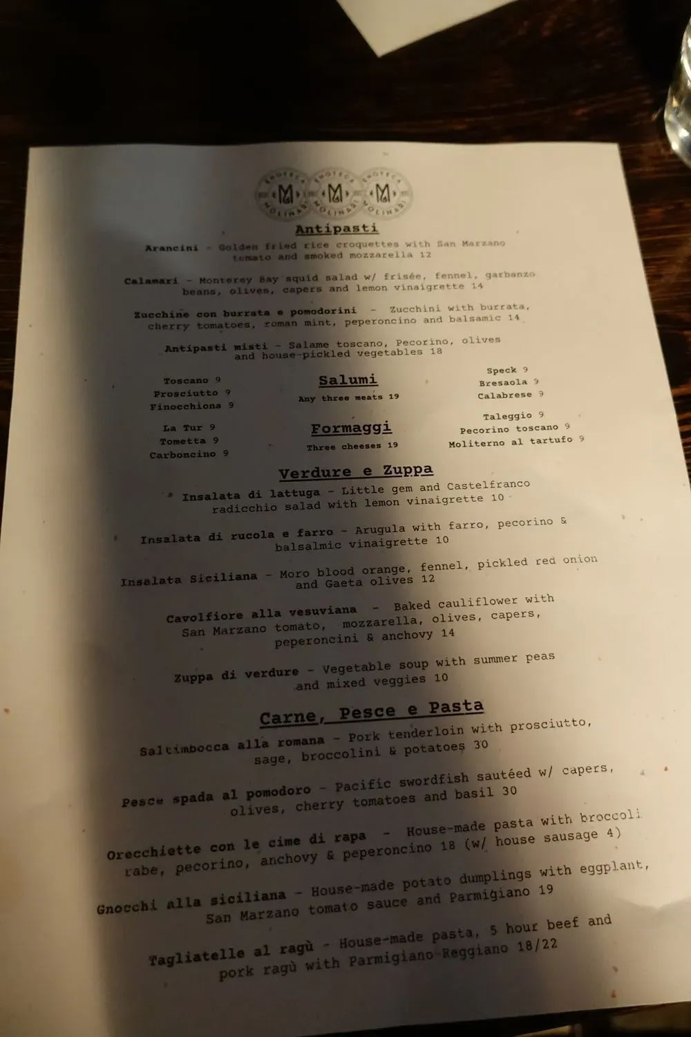 Menu 5