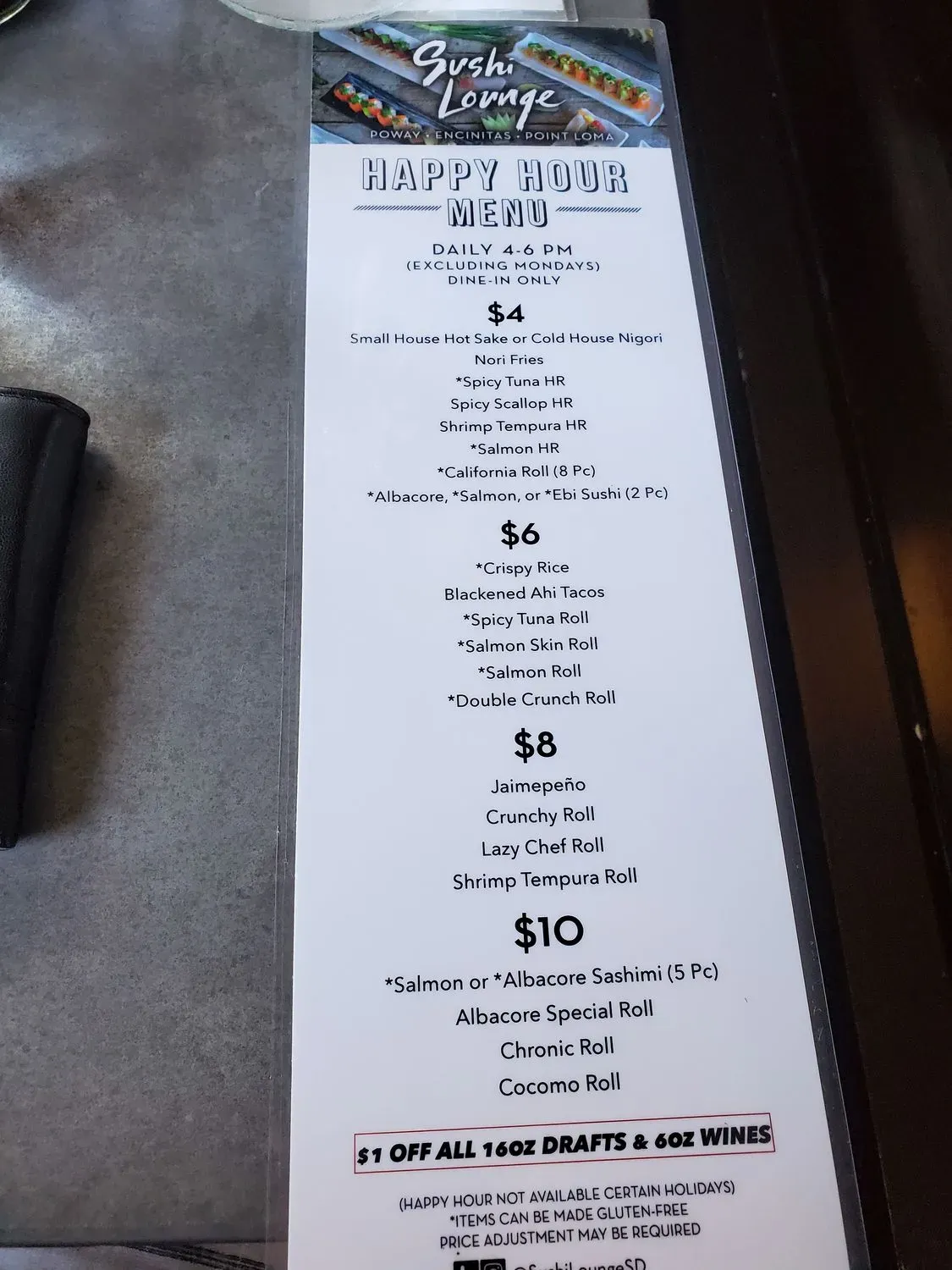 Menu 5