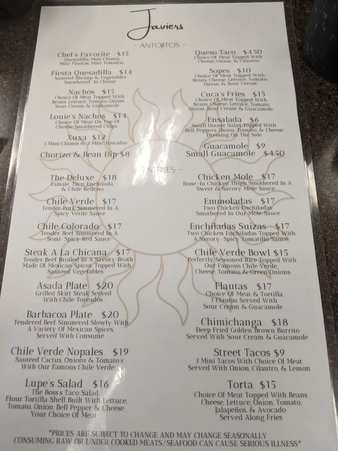 Menu 2