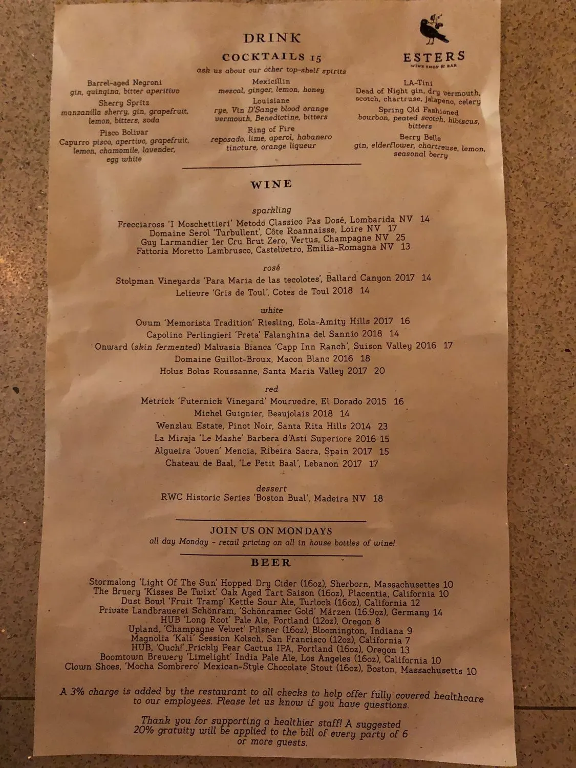 Menu 5