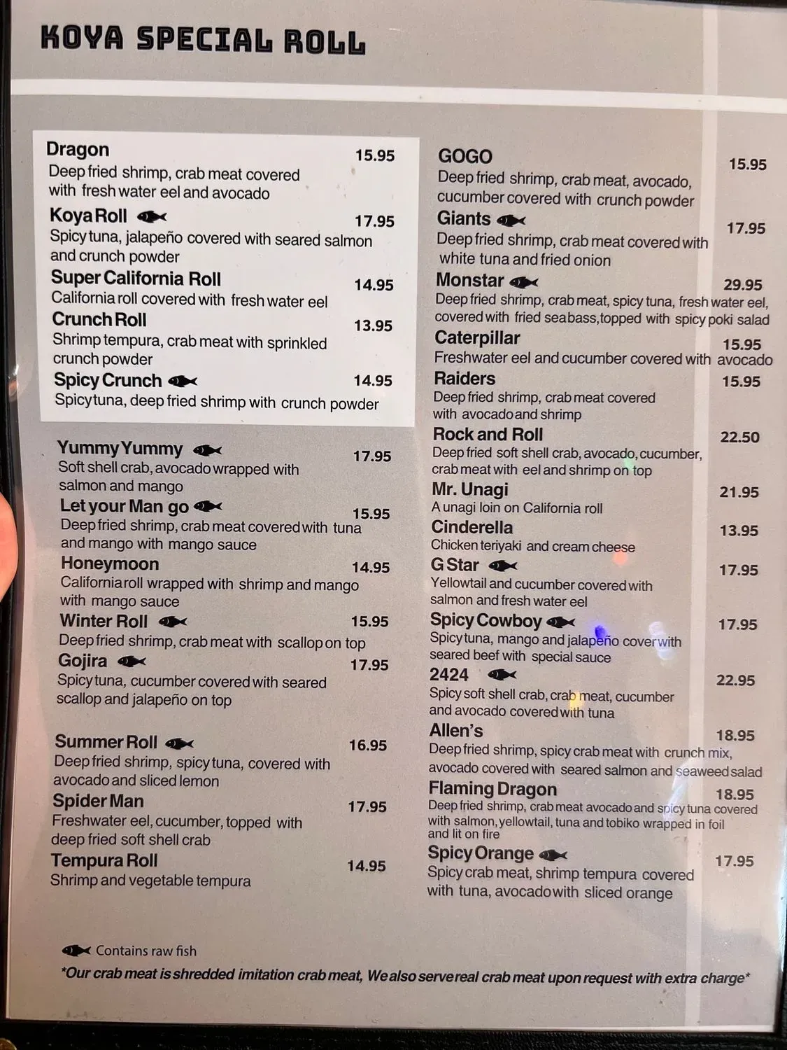 Menu 5