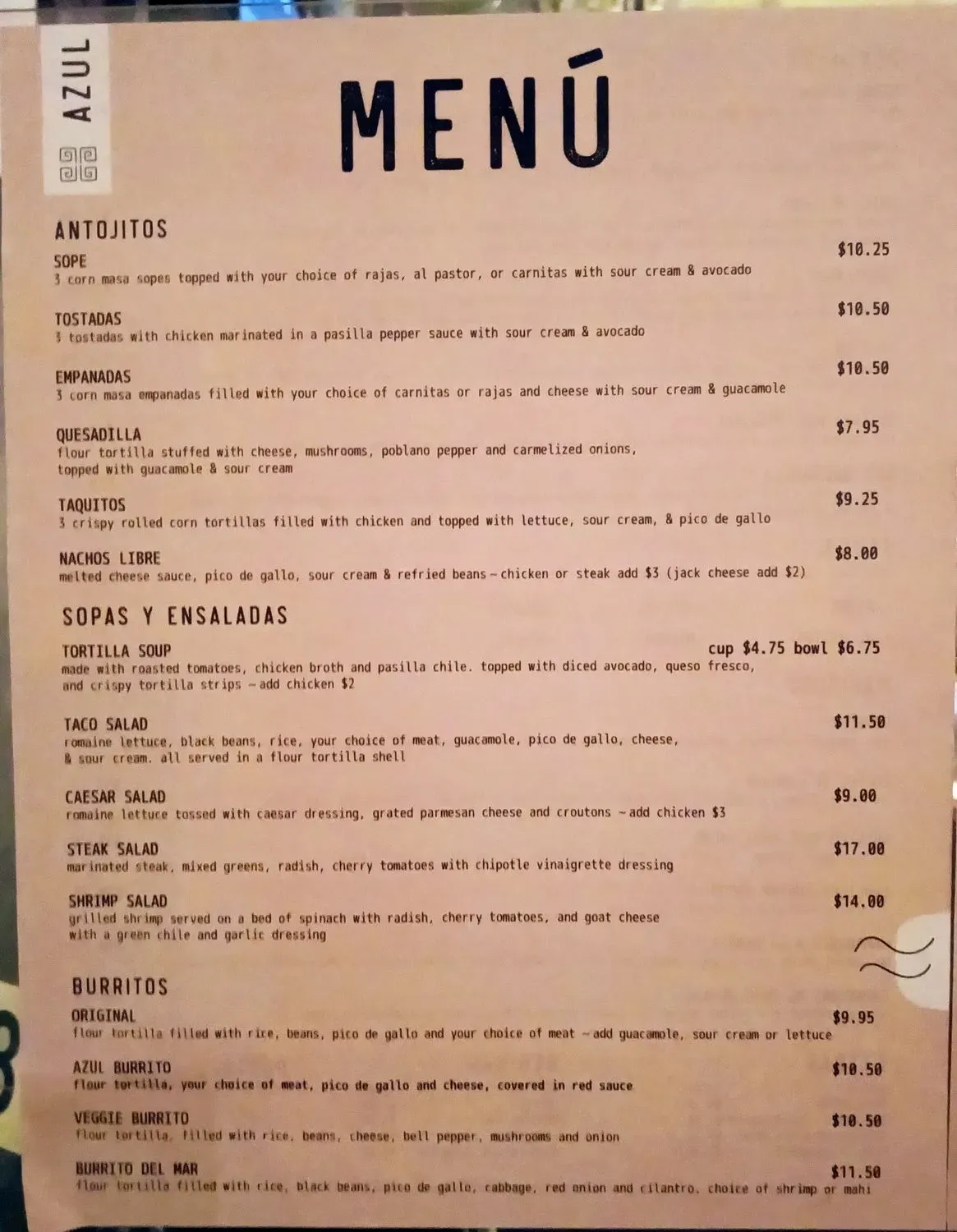 Menu 1