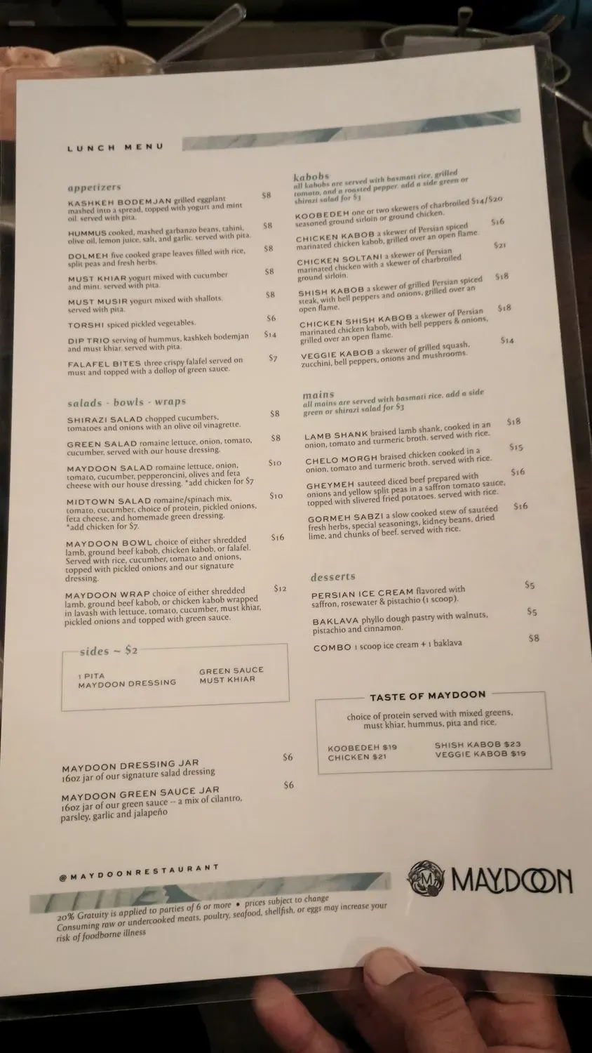 Menu 1