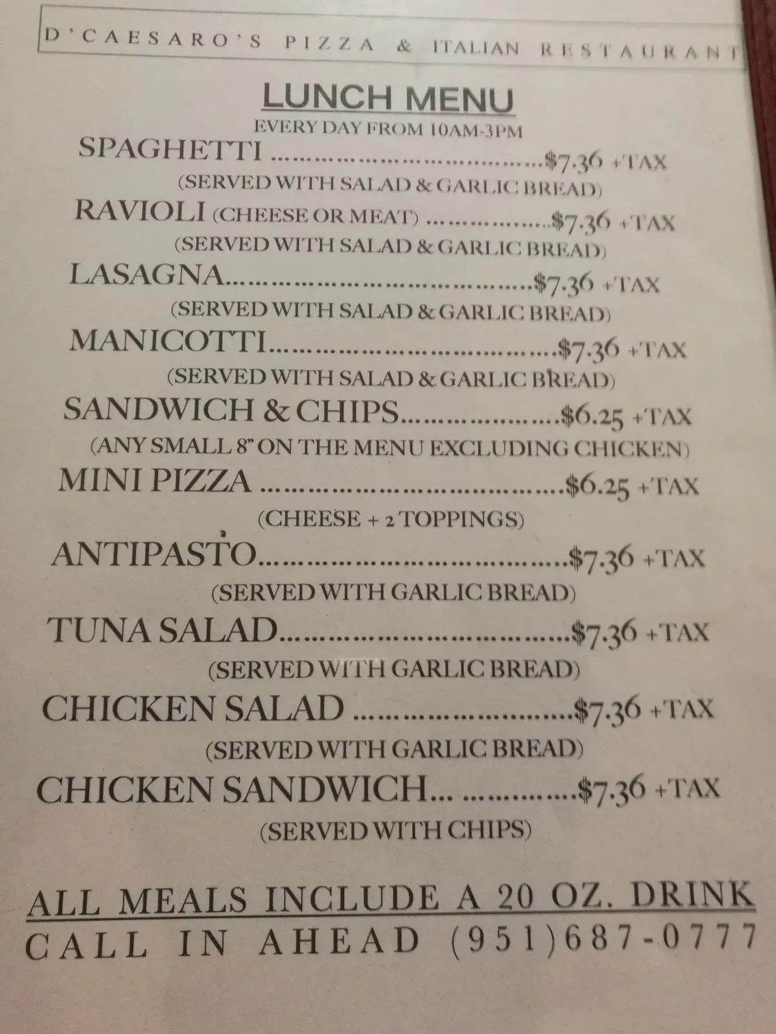 Menu 4