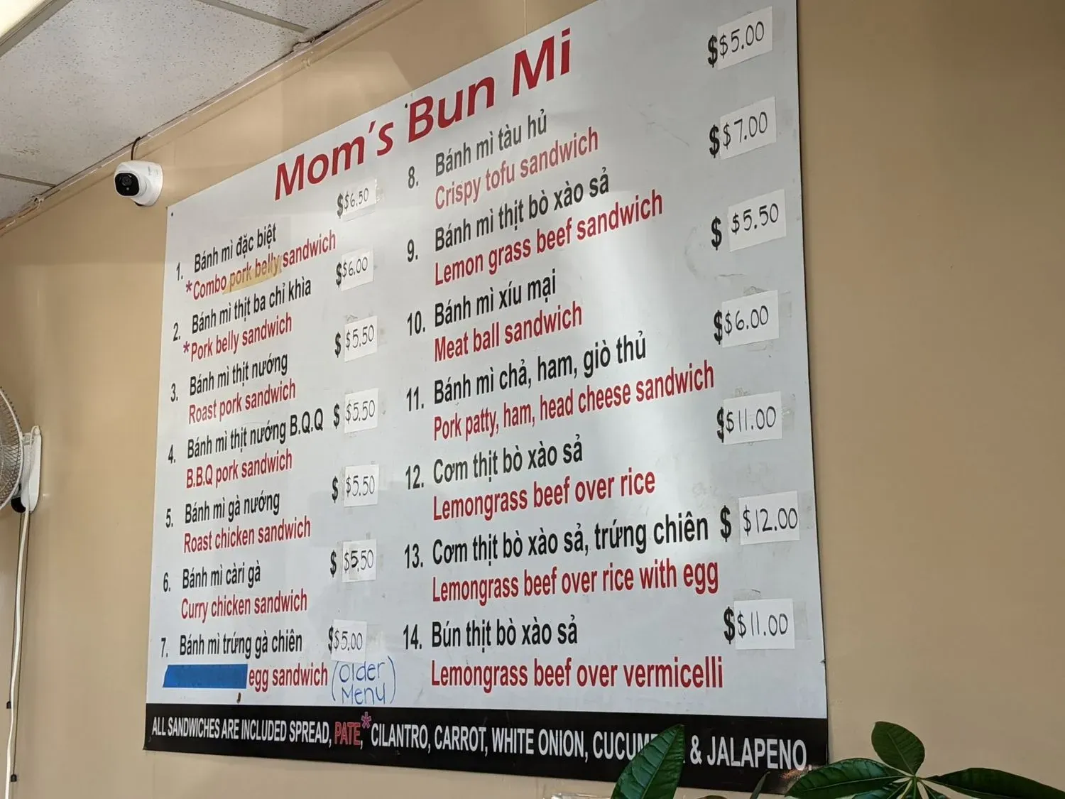 Menu 5