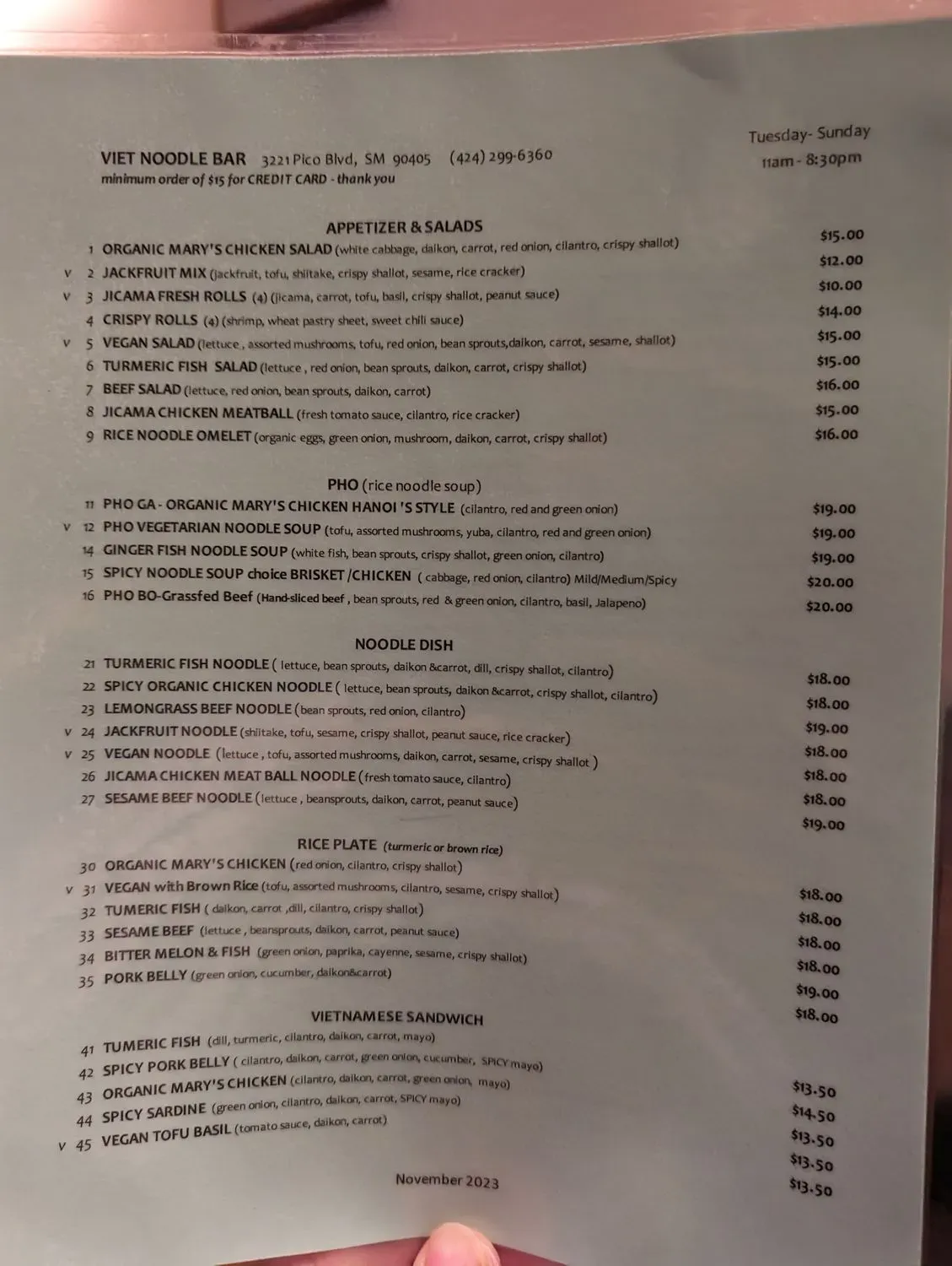 Menu 2