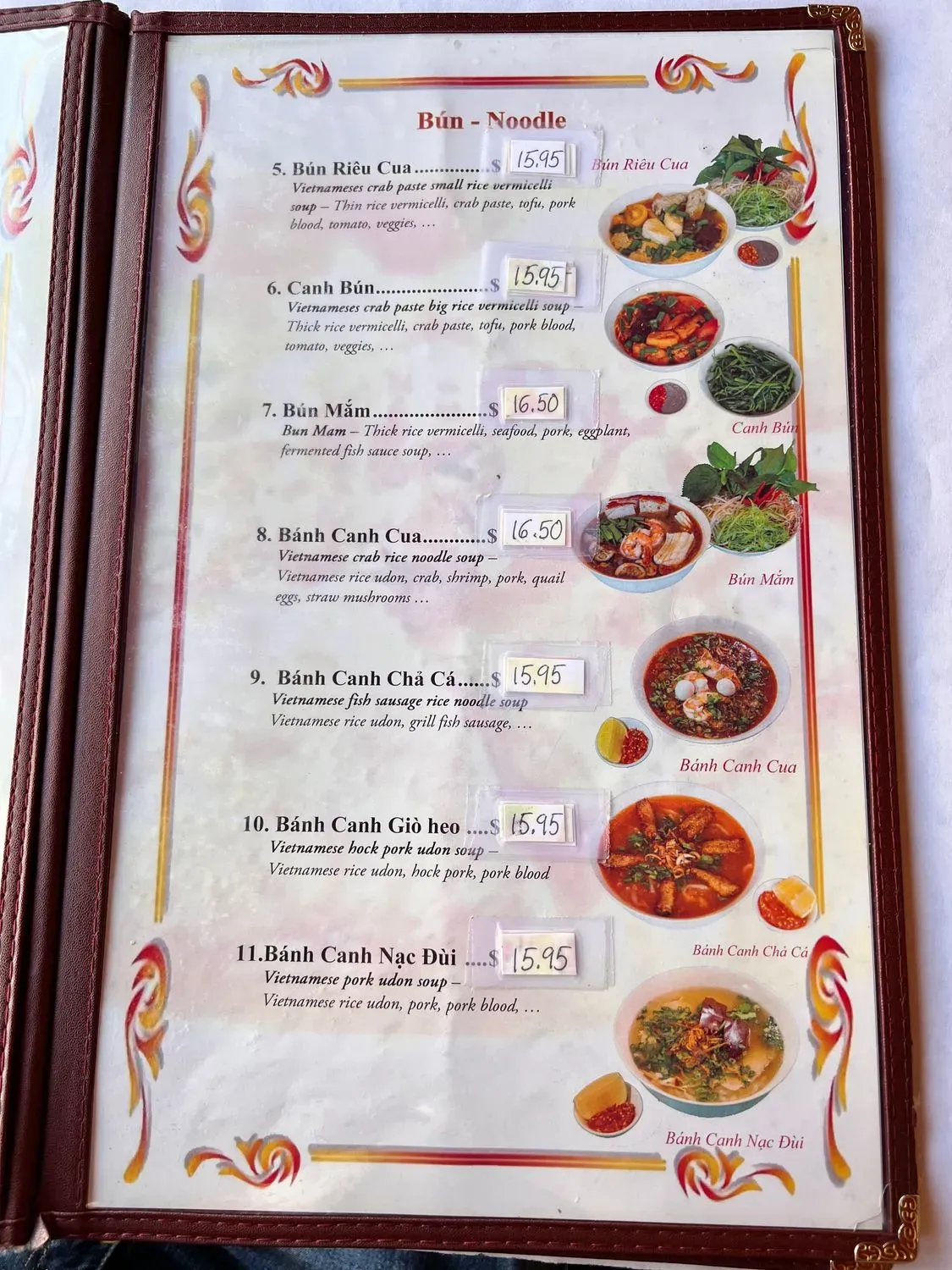 Menu 5