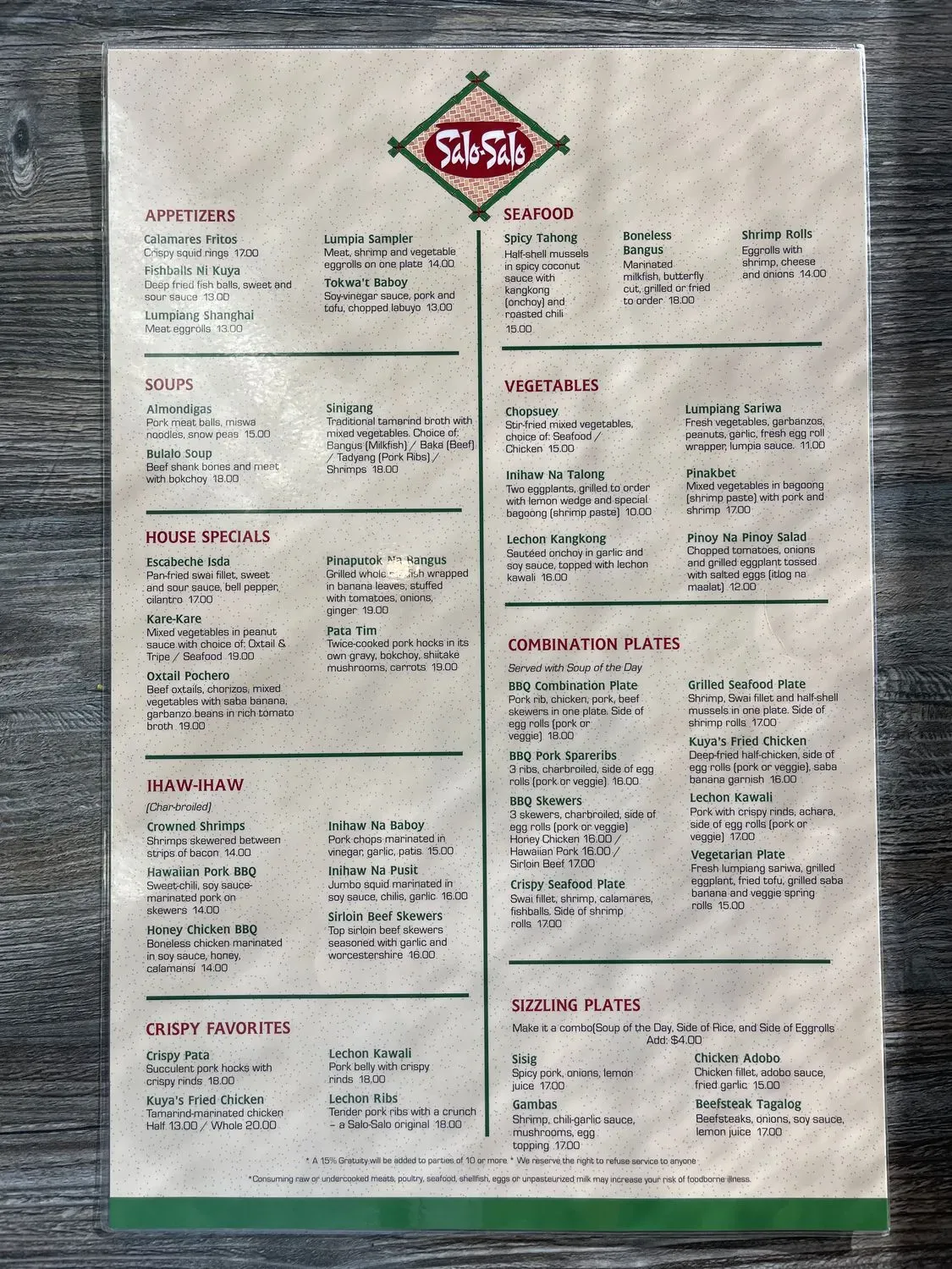 Menu 3