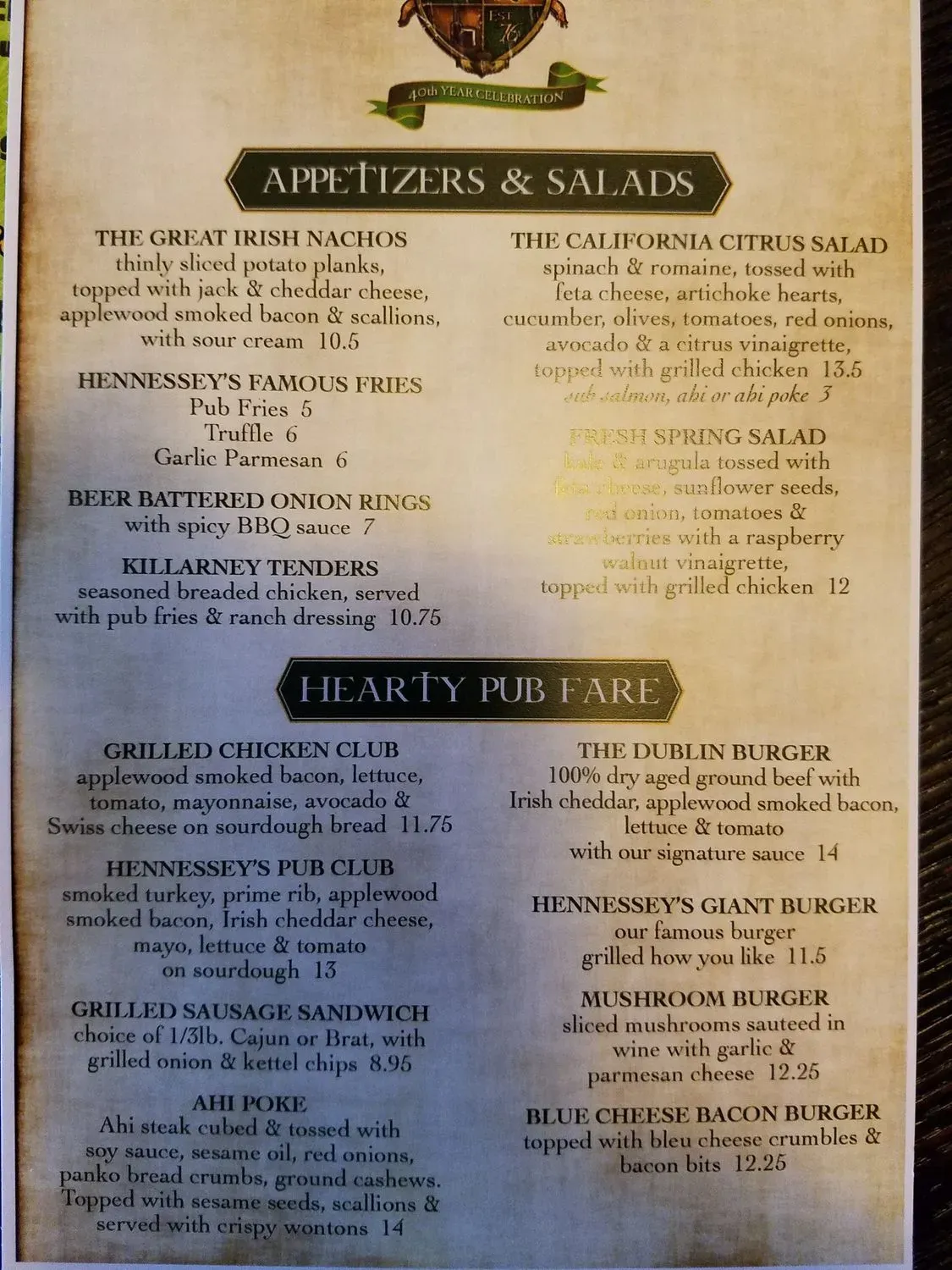 Menu 4