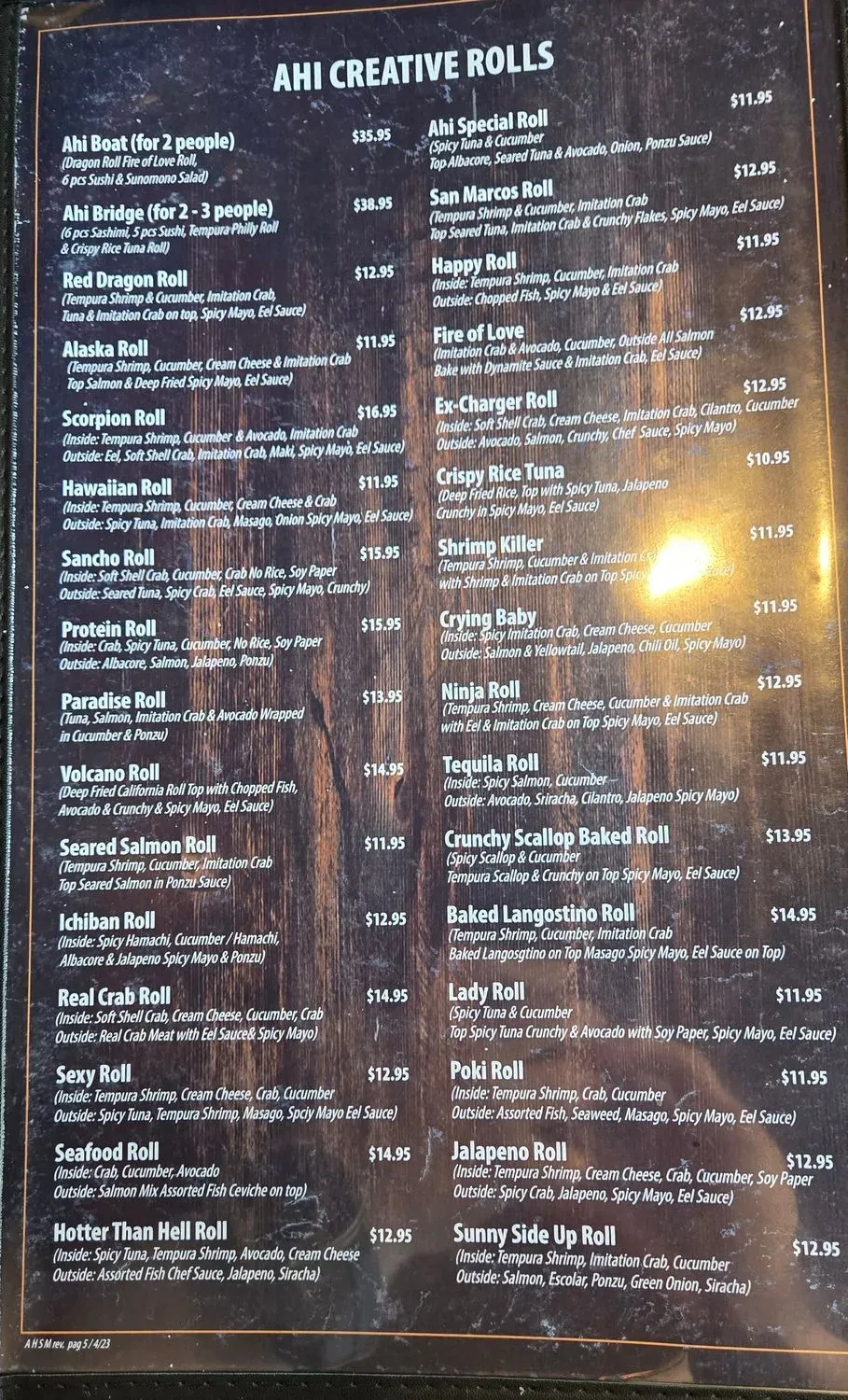 Menu 4