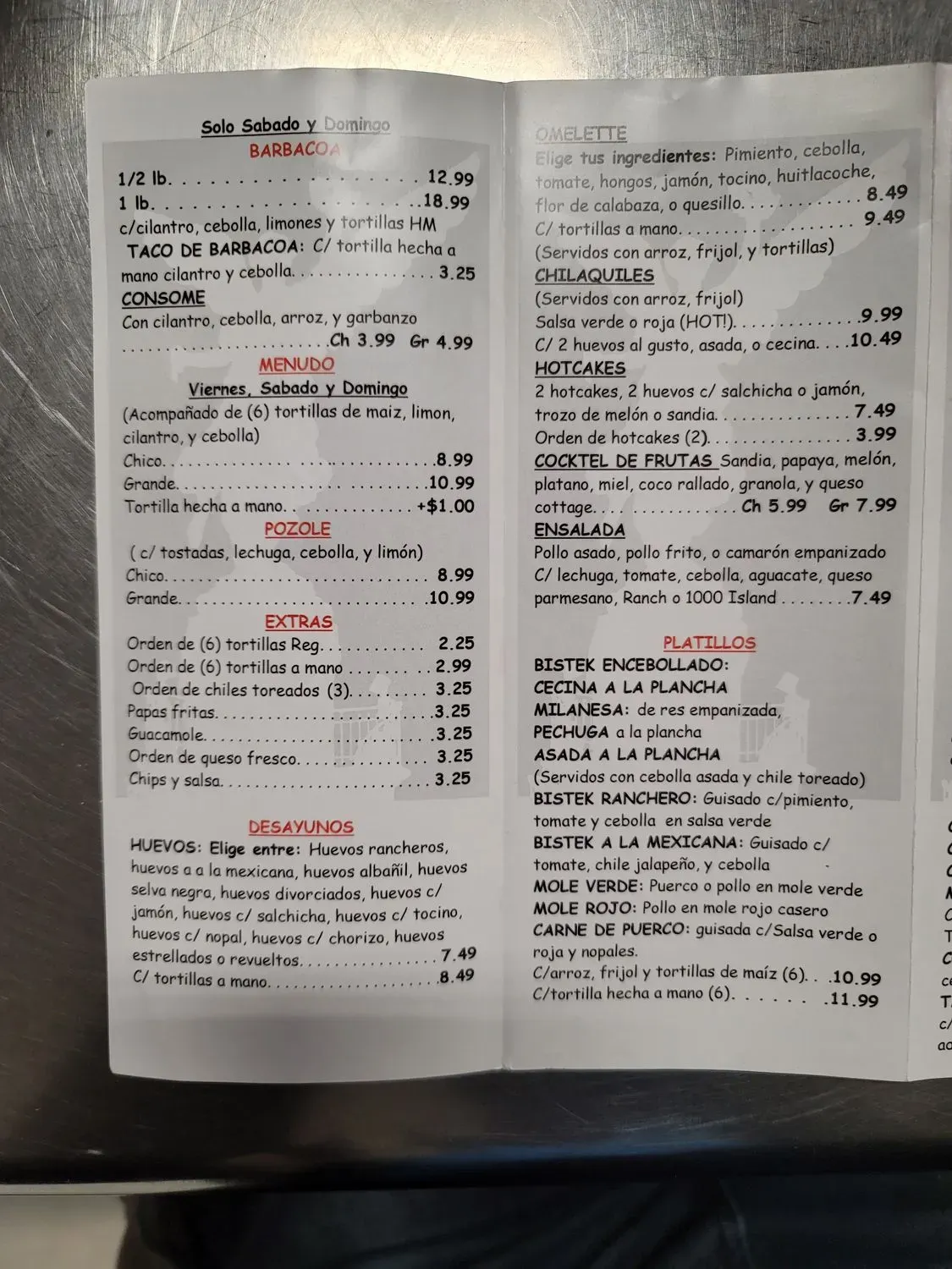 Menu 4