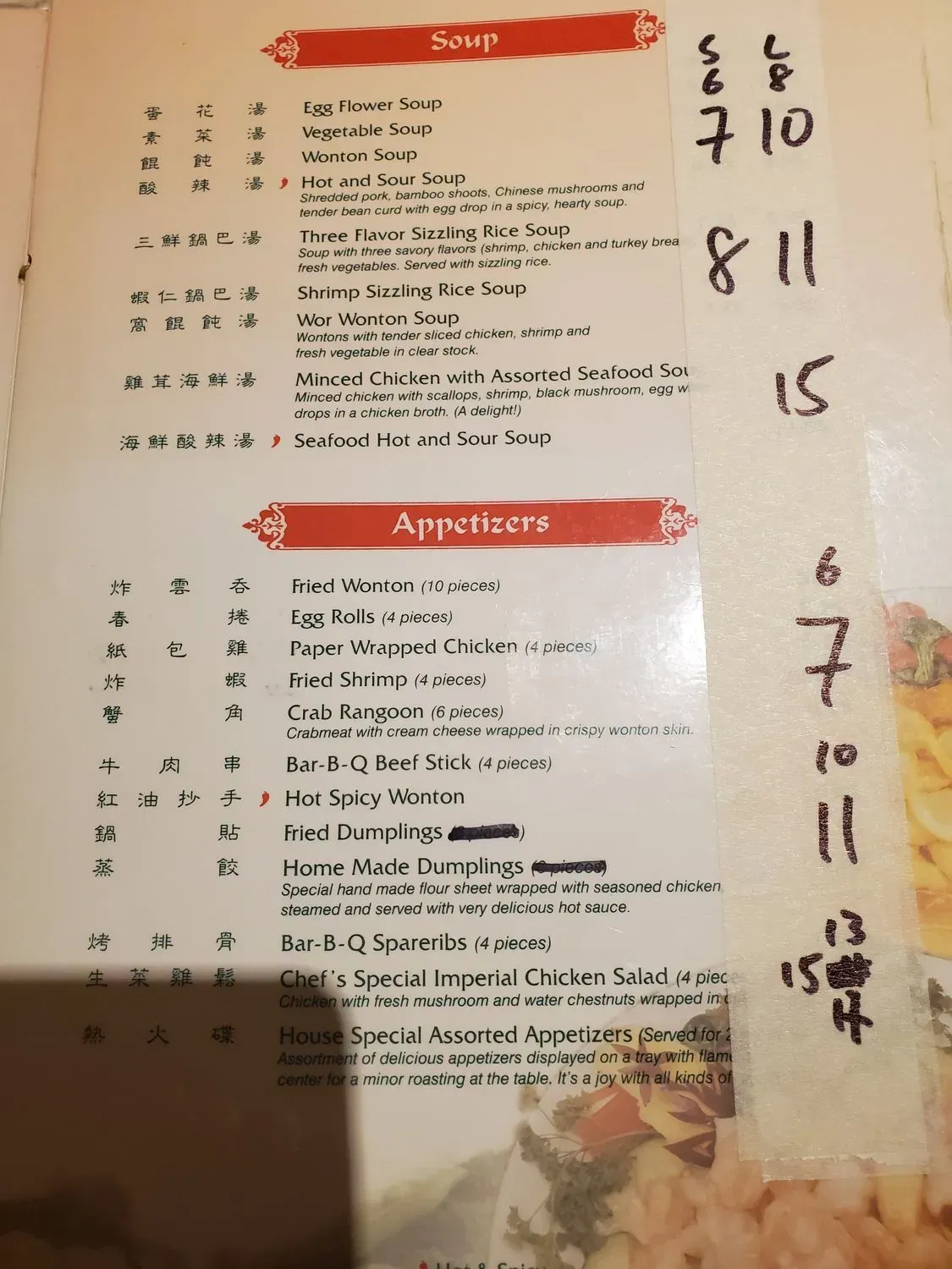 Menu 5