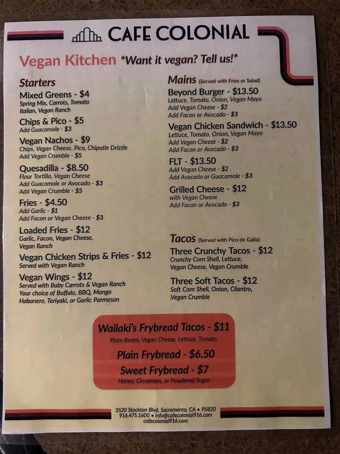 Menu 5