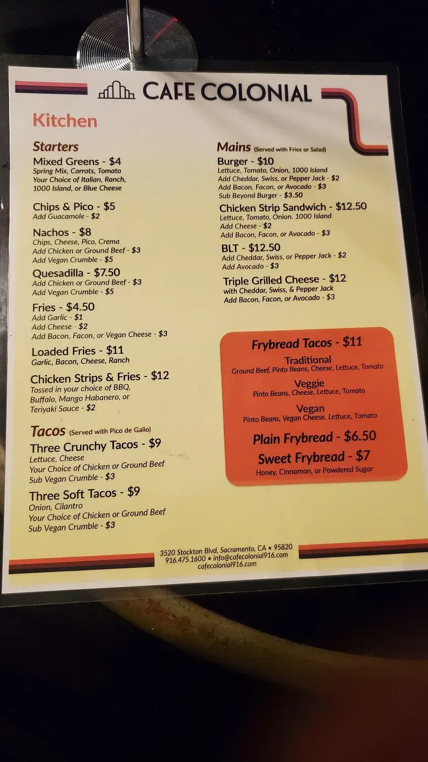 Menu 4