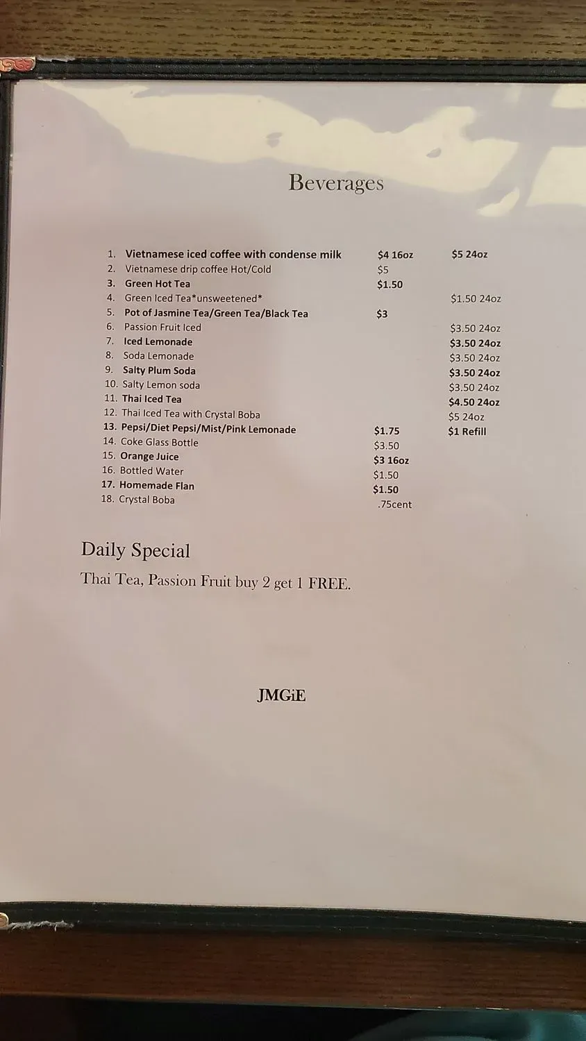 Menu 6