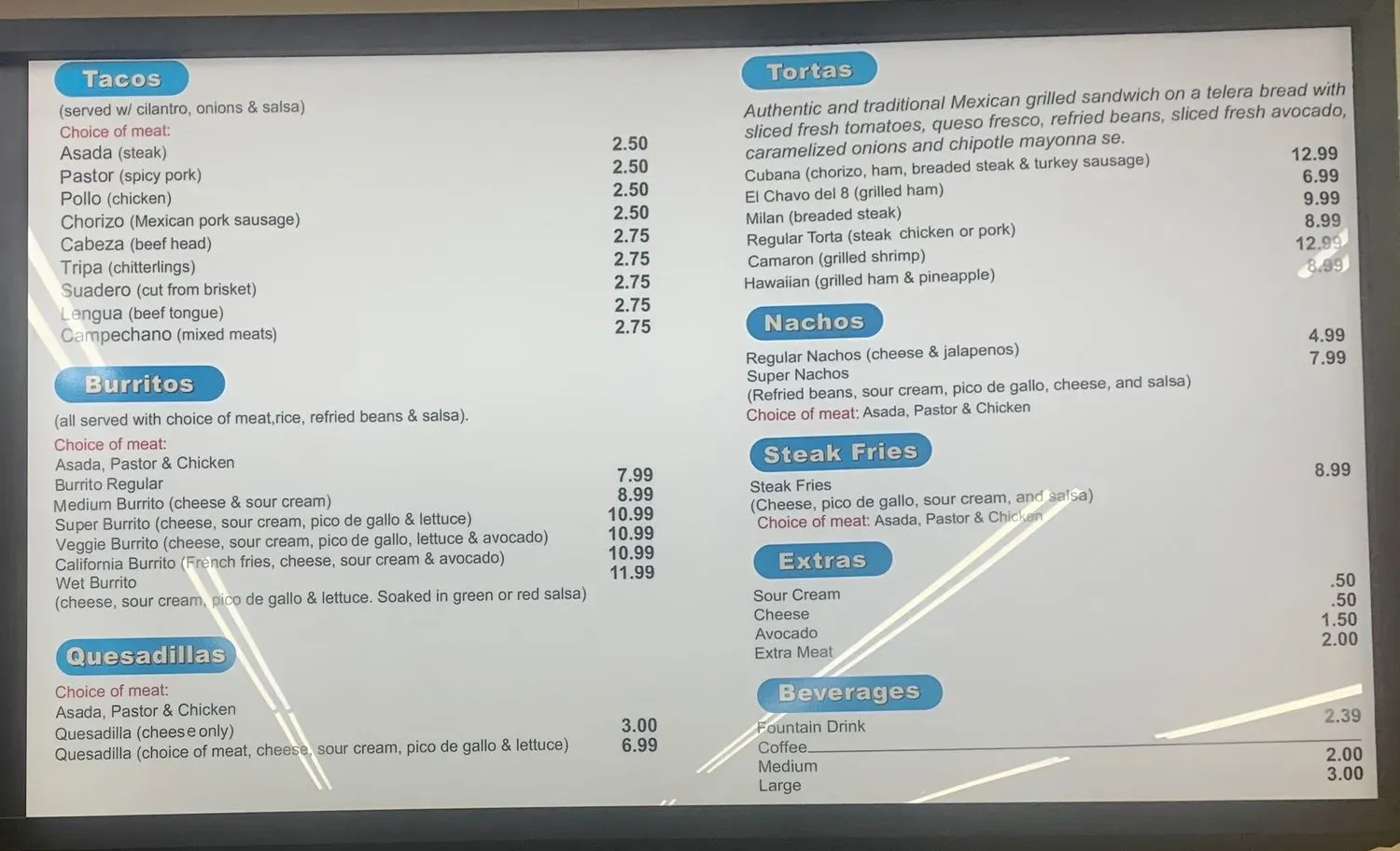 Menu 2