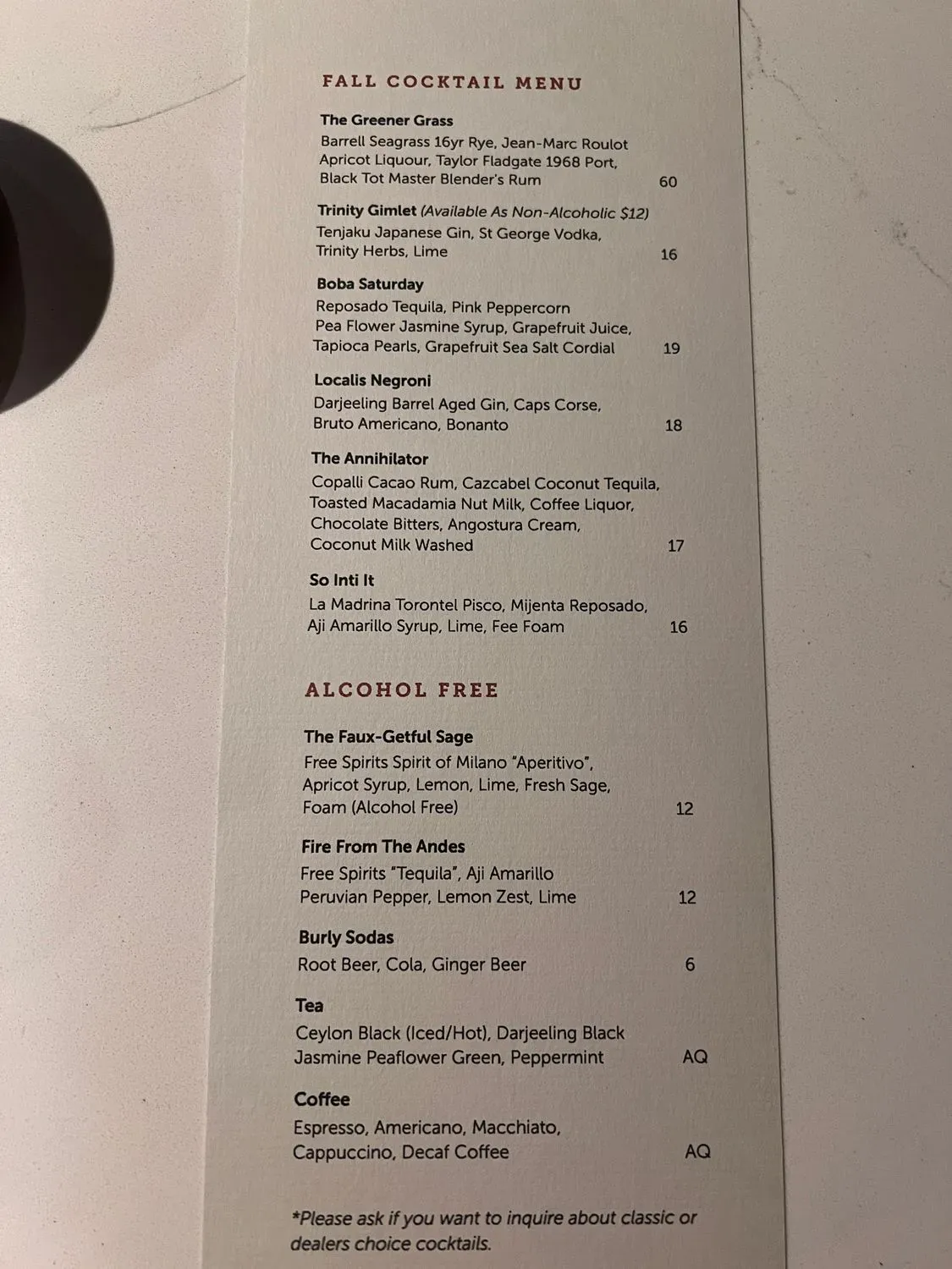 Menu 5