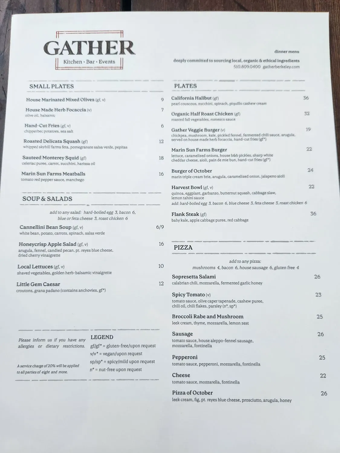 Menu 5