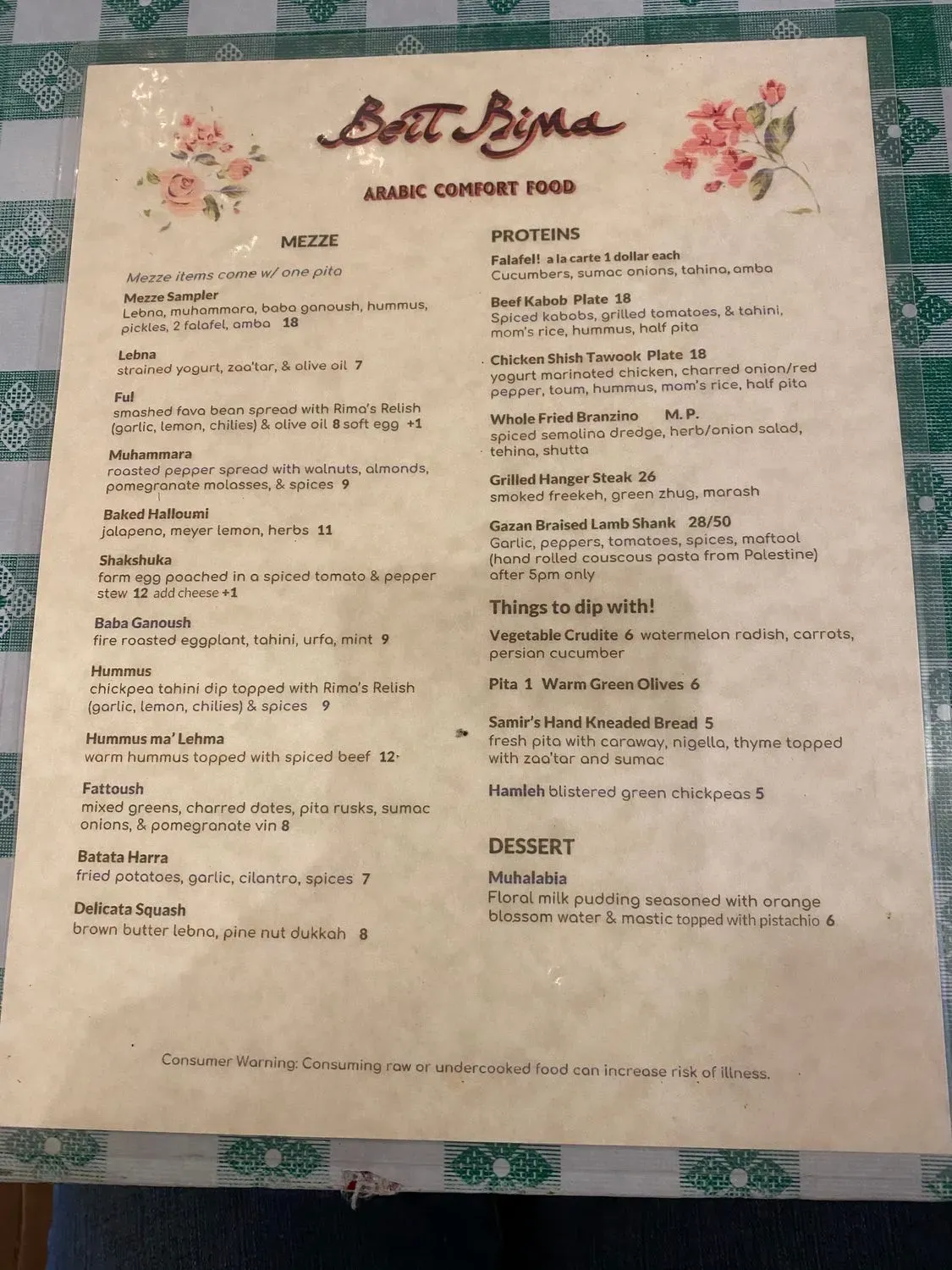 Menu 2