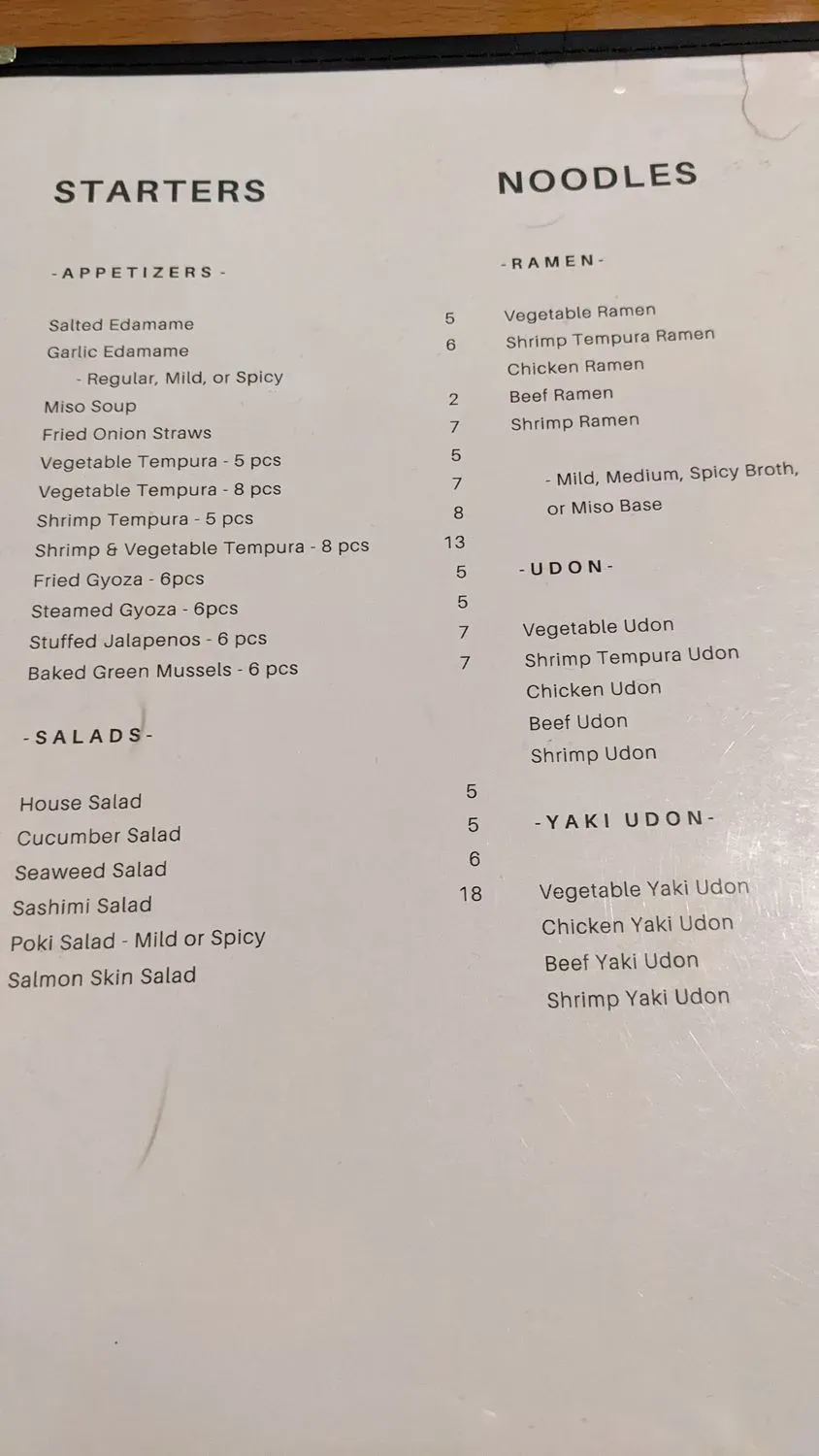 Menu 2