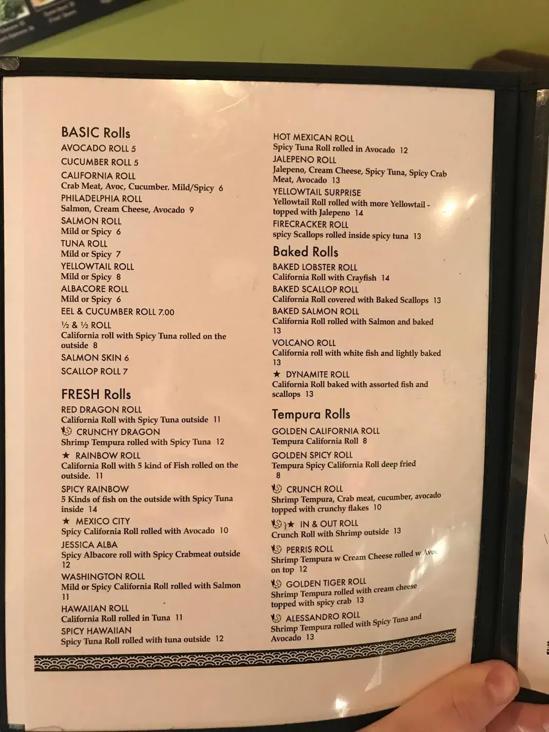 Menu 1