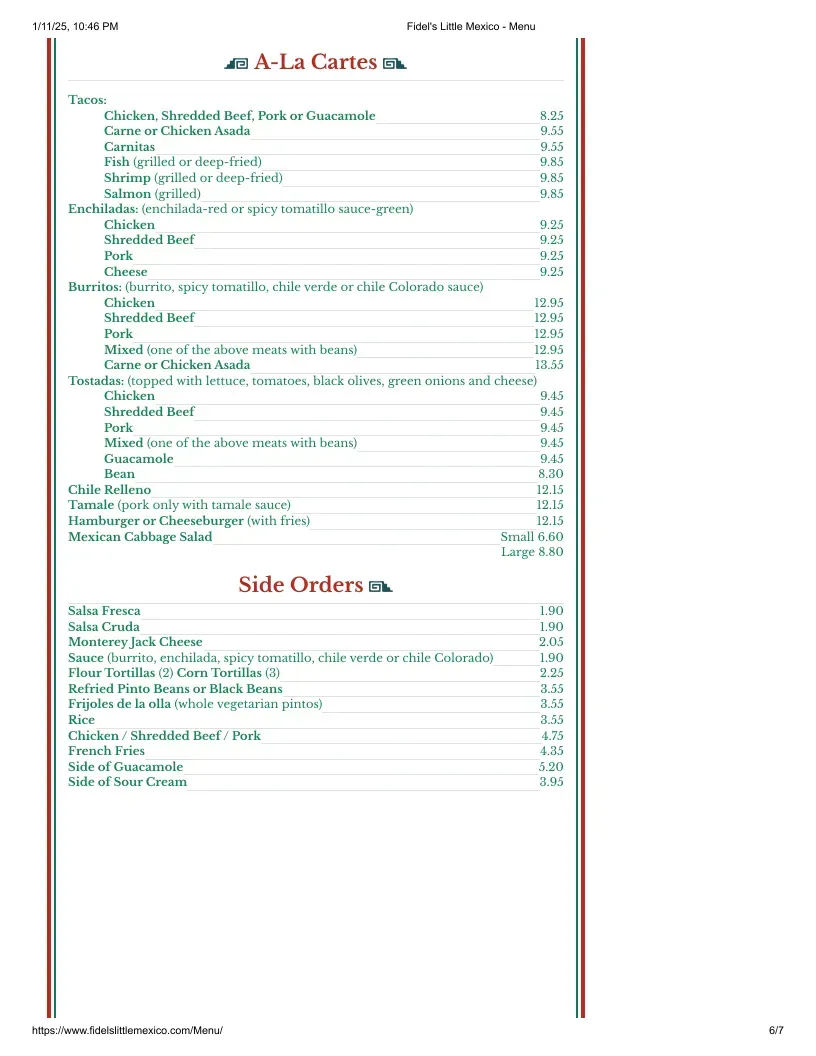 Menu 1