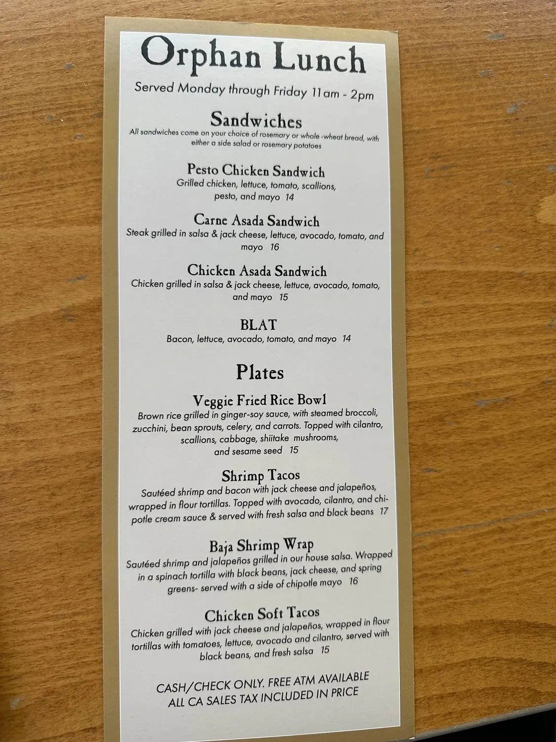 Menu 4