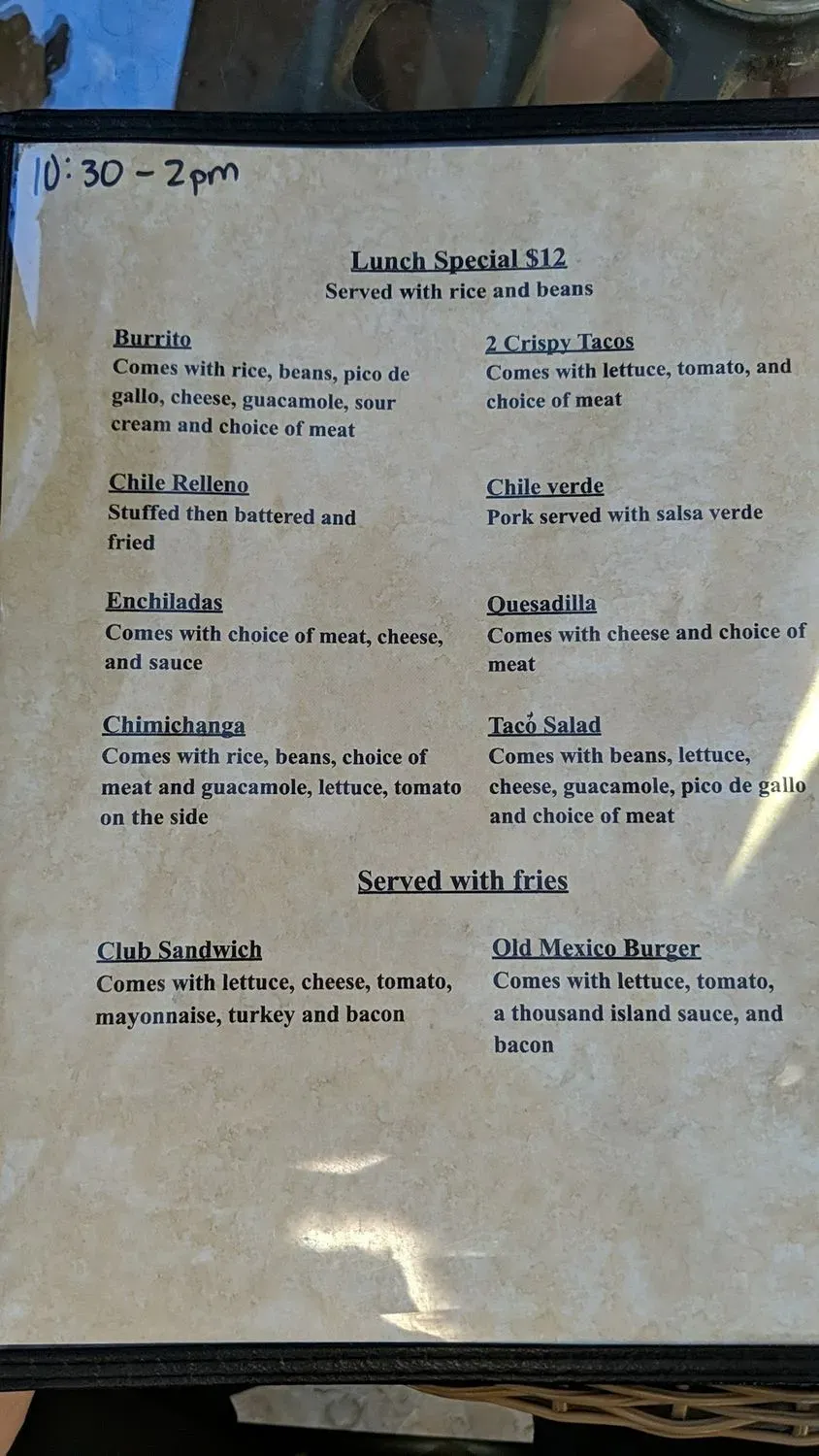 Menu 2