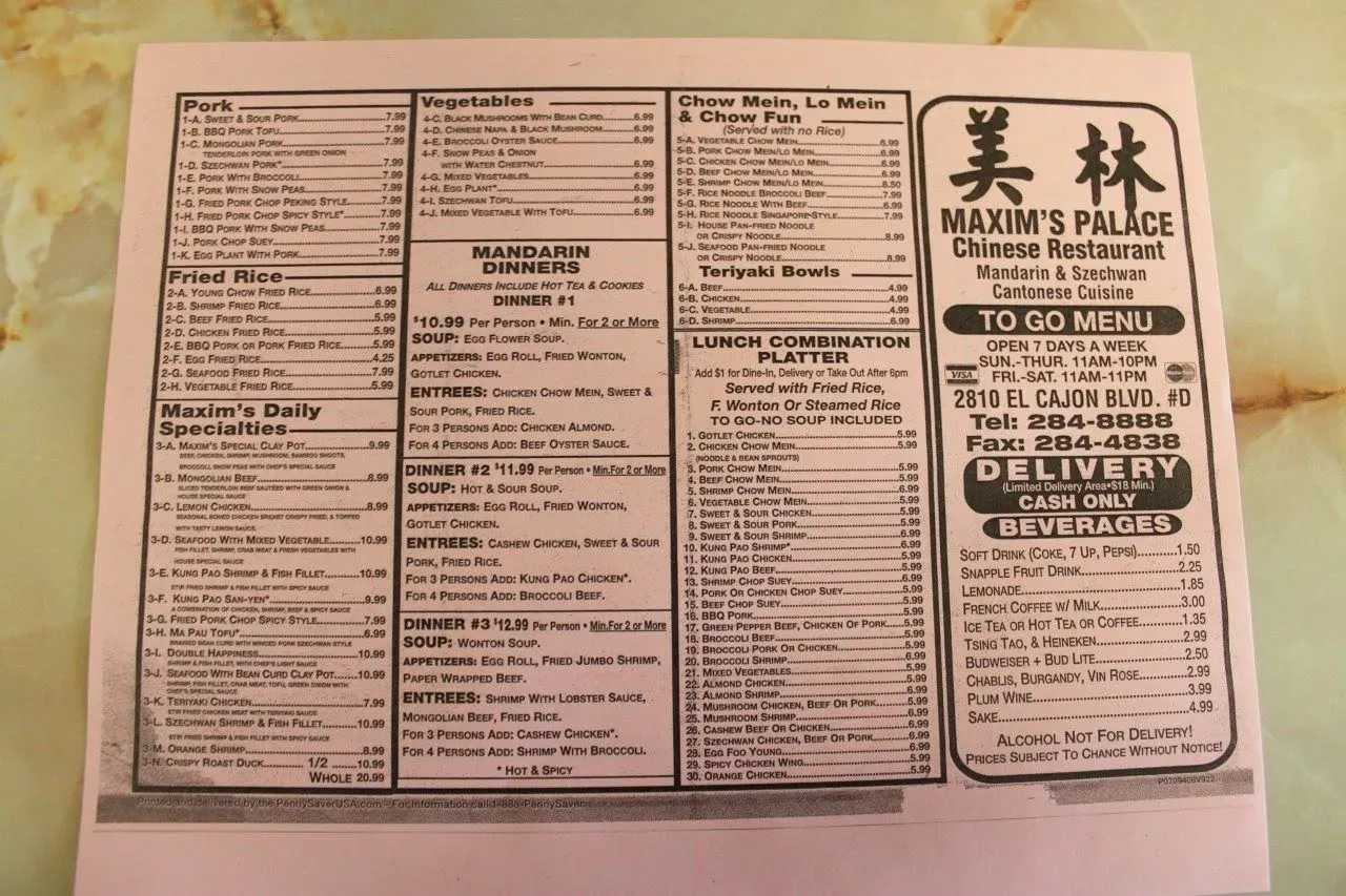 Menu 3