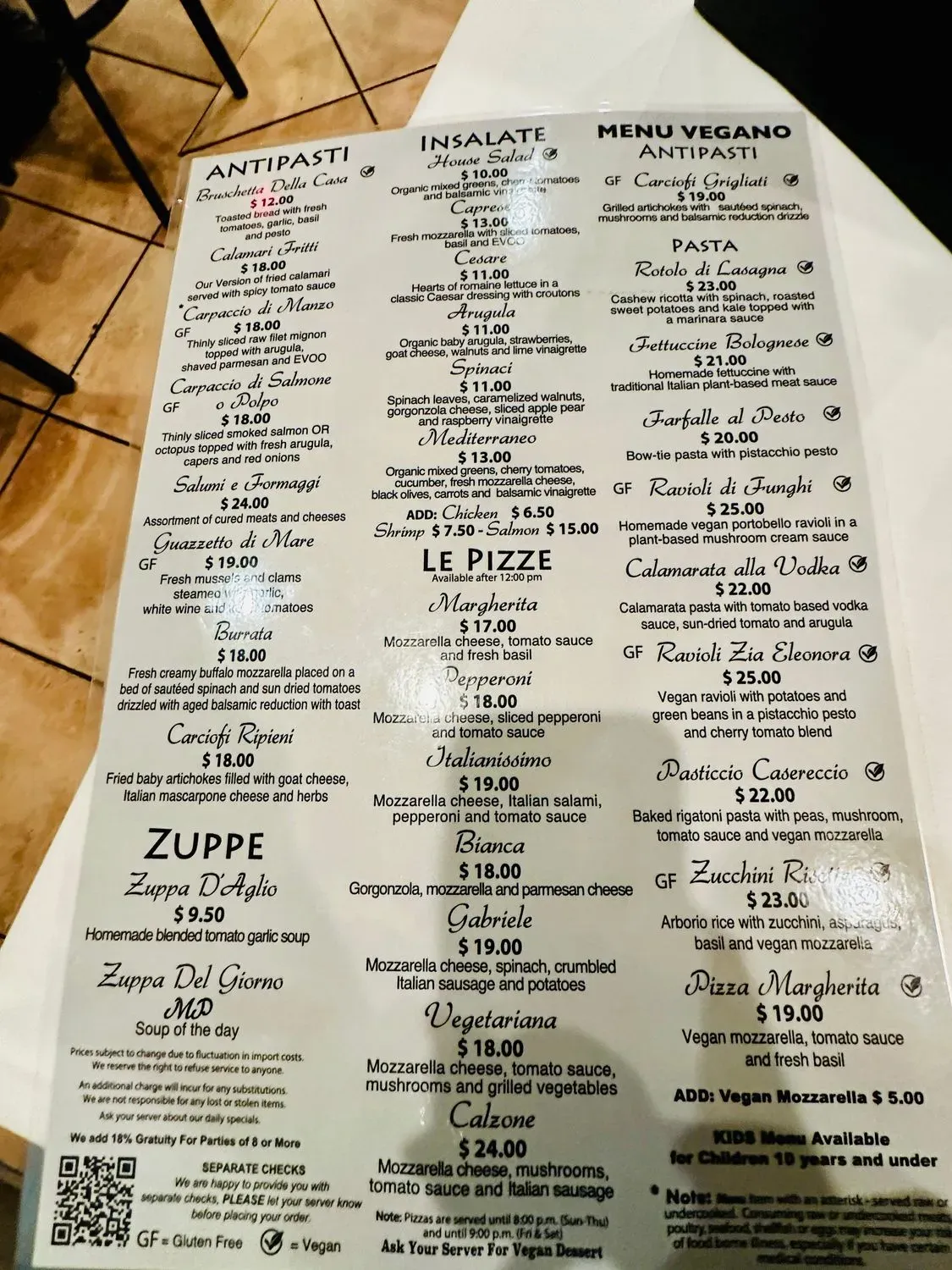 Menu 1