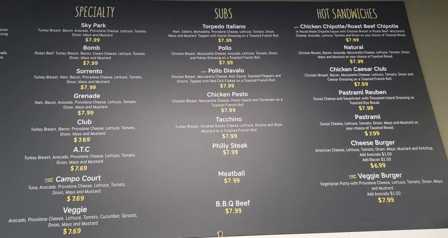 Menu 2