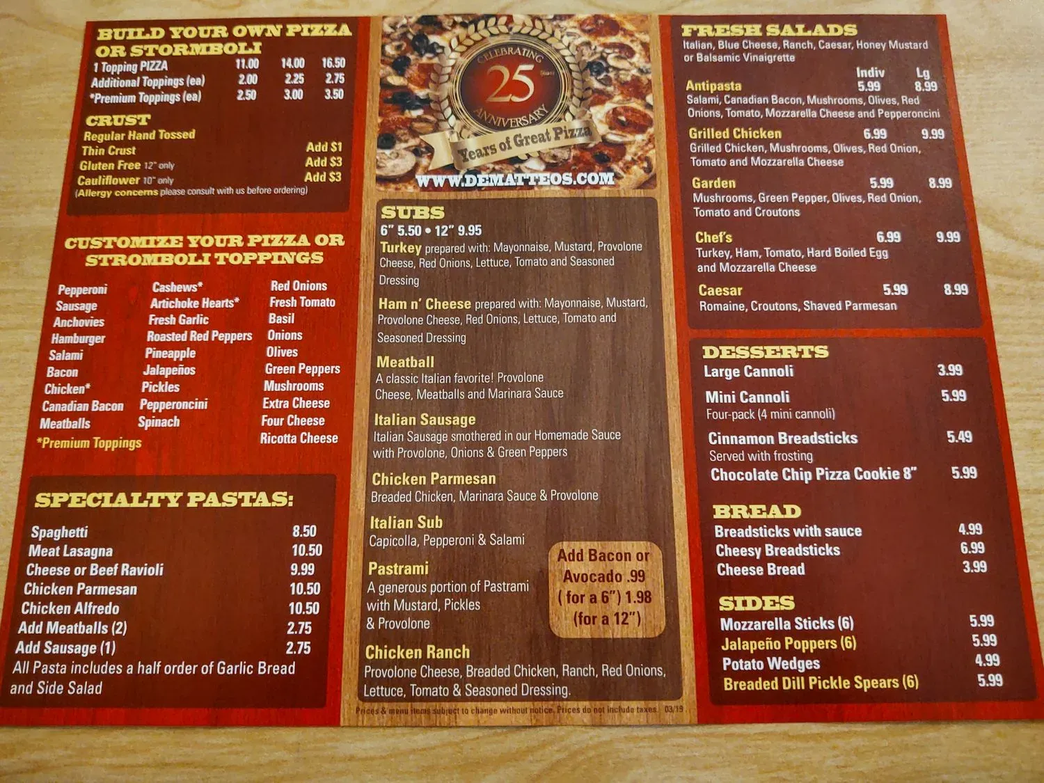 Menu 1