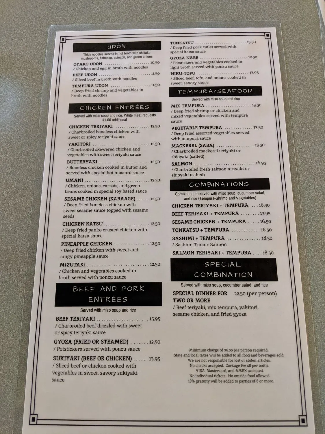 Menu 6