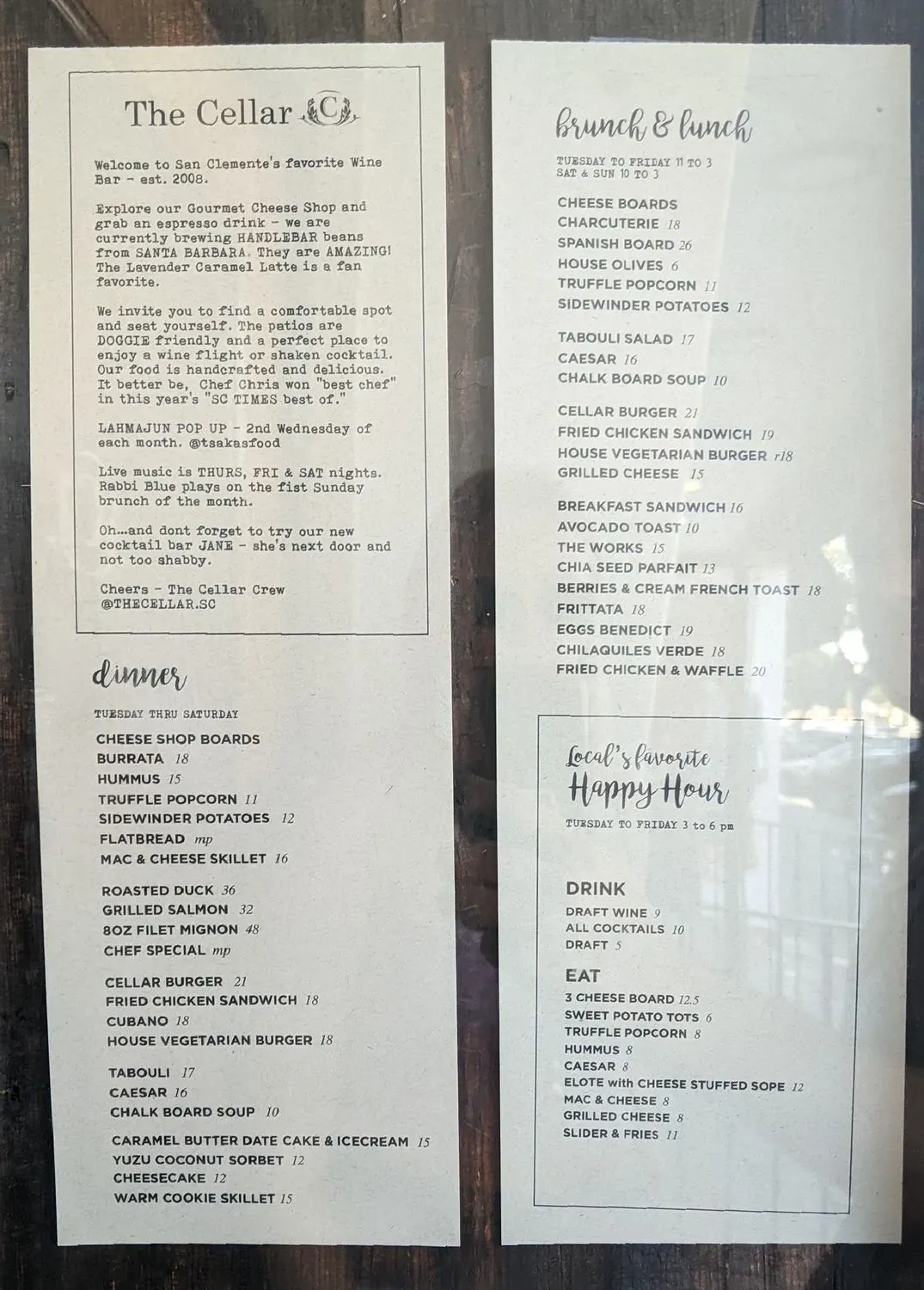 Menu 1