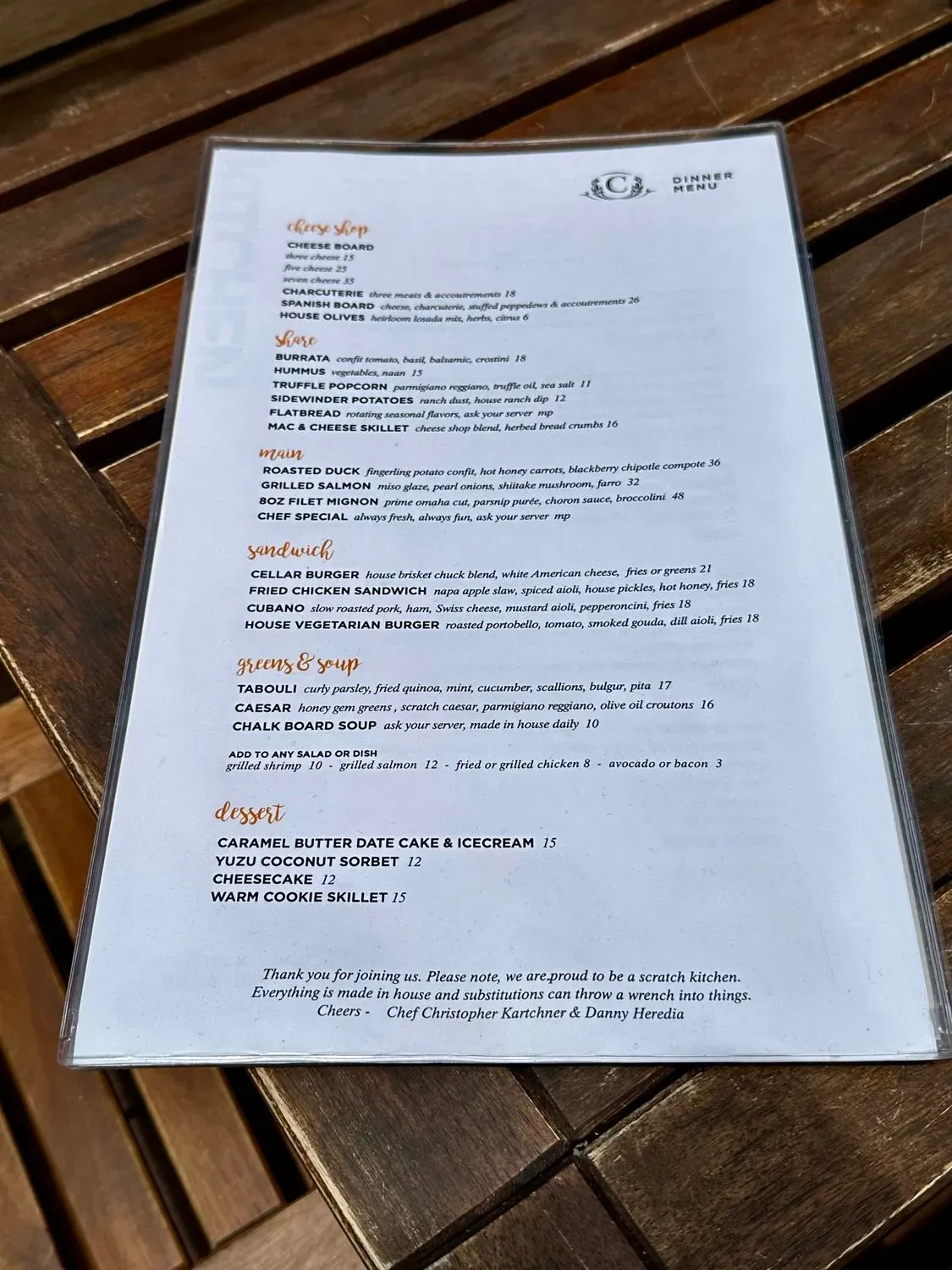 Menu 4